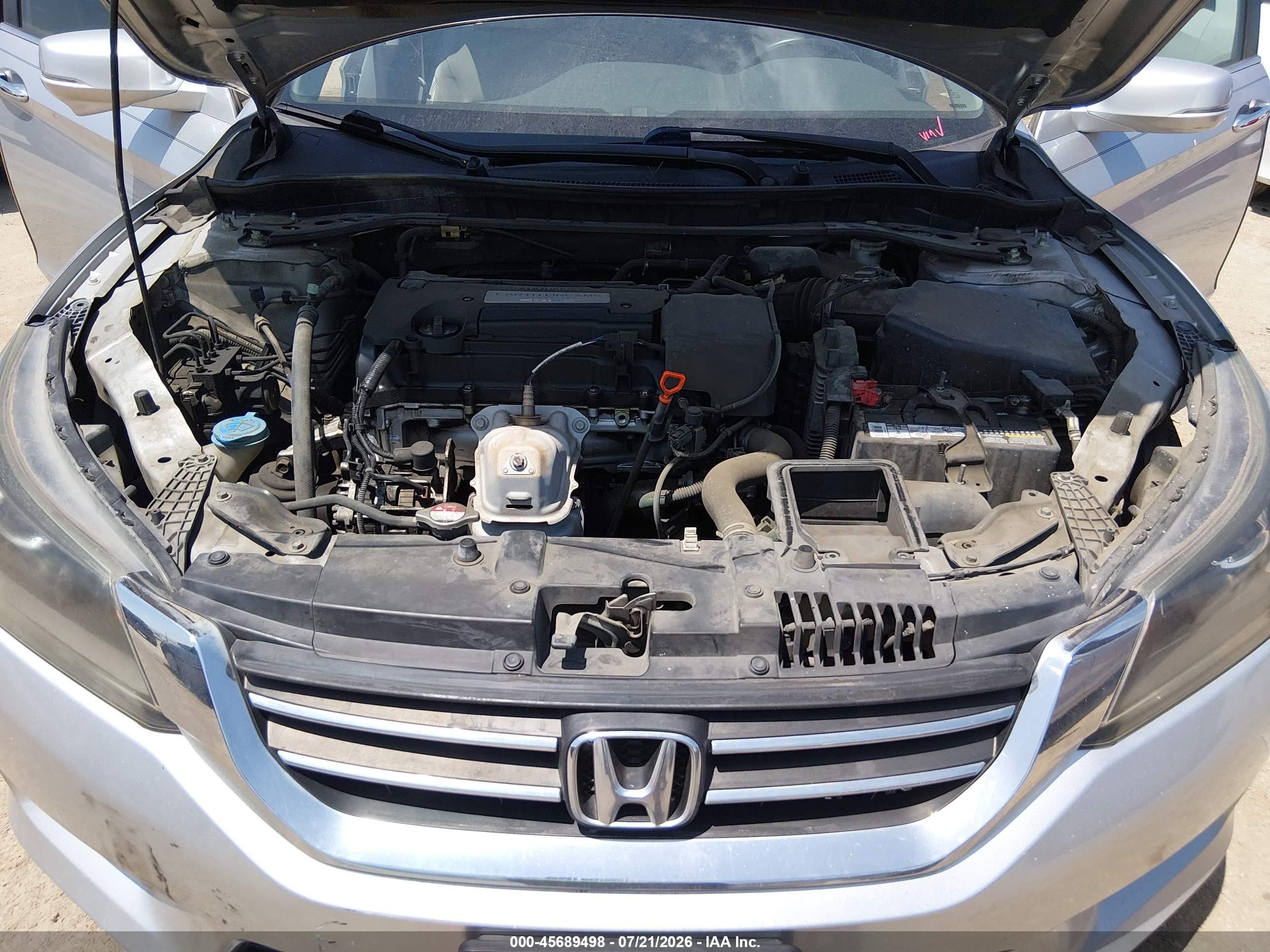 2015 Honda Accord Ex-l Gray vin: 1HGCR2F8XFA174626