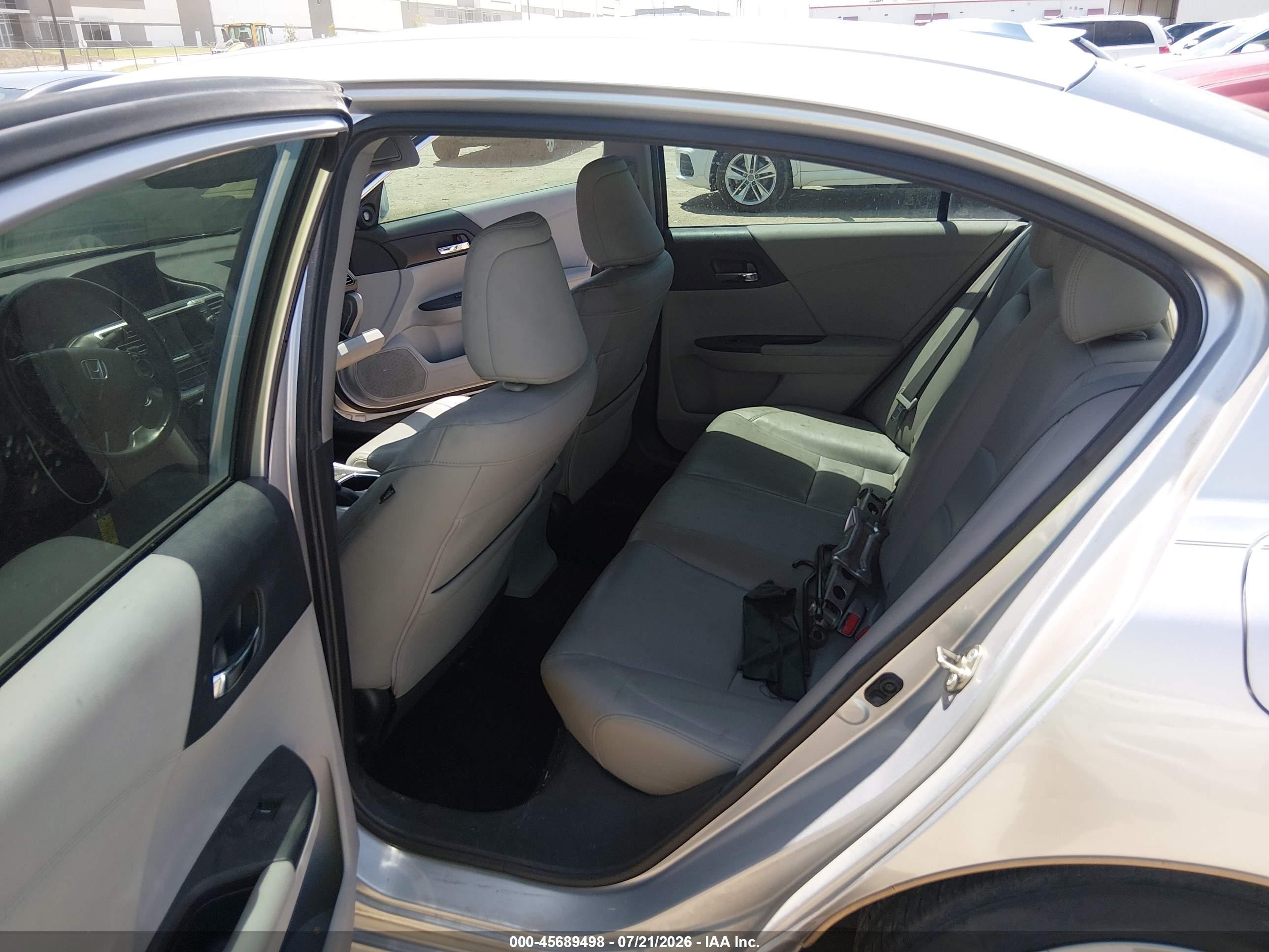 2015 Honda Accord Ex-l Gray vin: 1HGCR2F8XFA174626