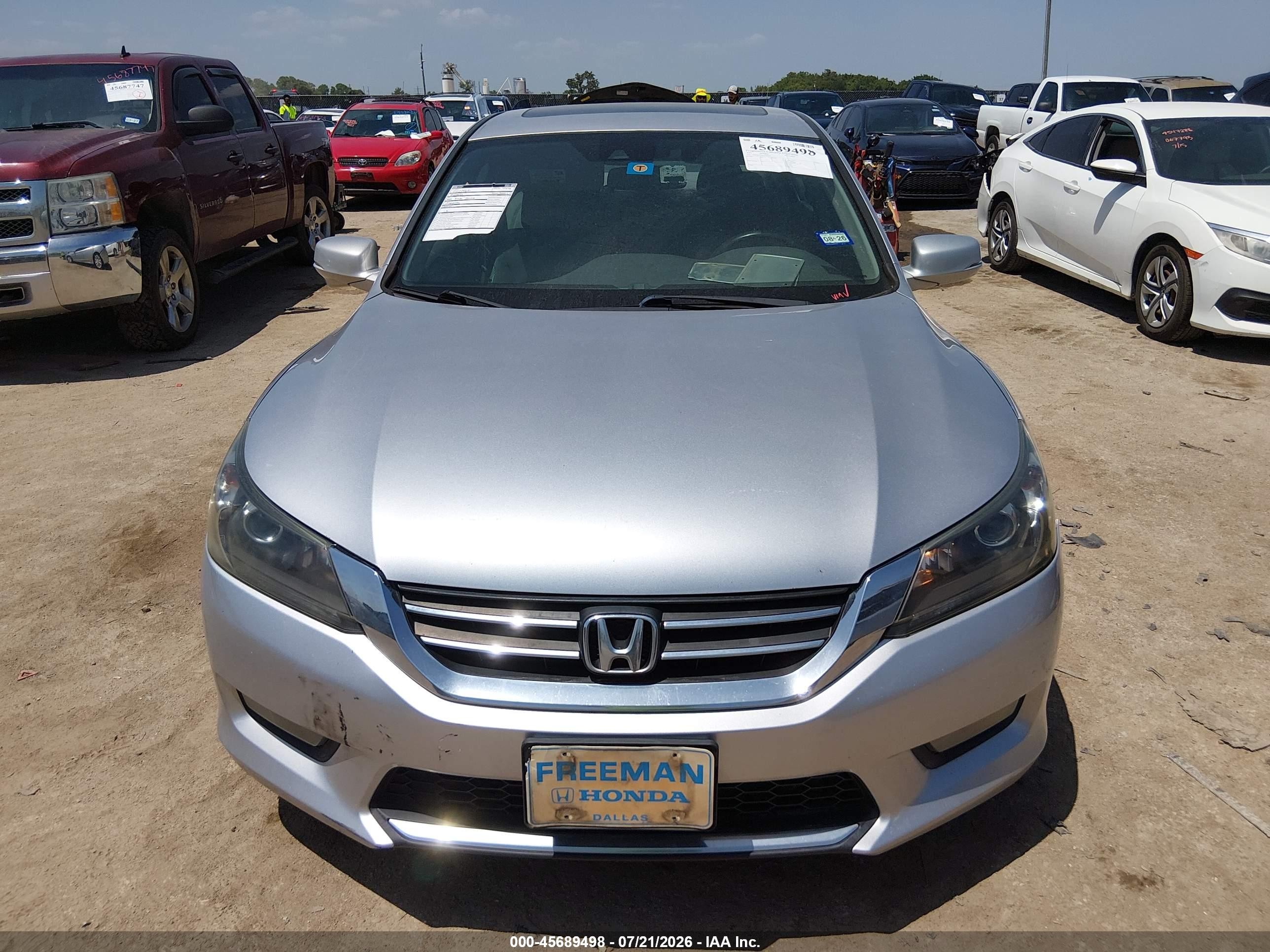 2015 Honda Accord Ex-l Gray vin: 1HGCR2F8XFA174626