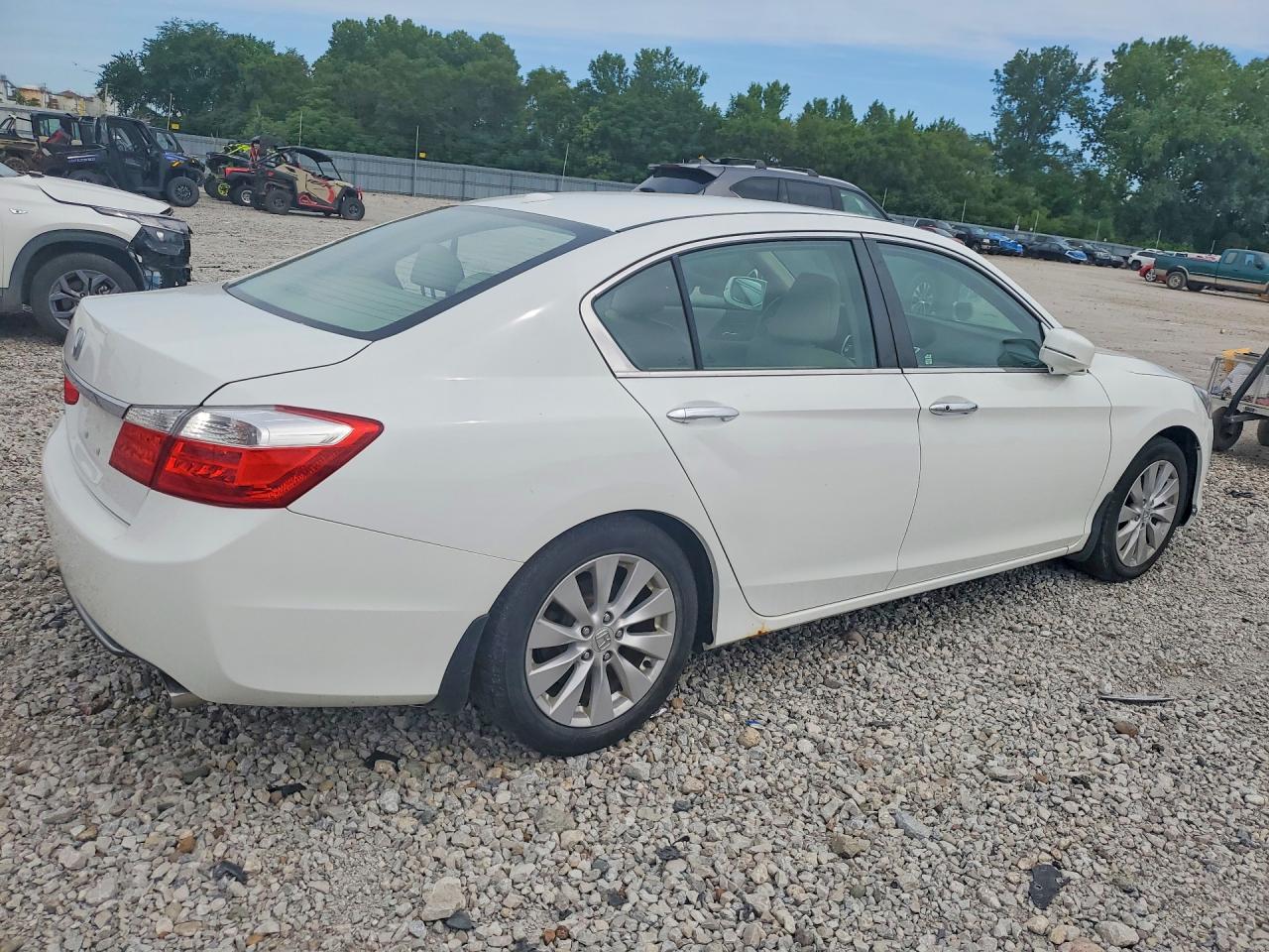 2015 Honda Accord Exl Белый vin: 1HGCR2F8XFA225445