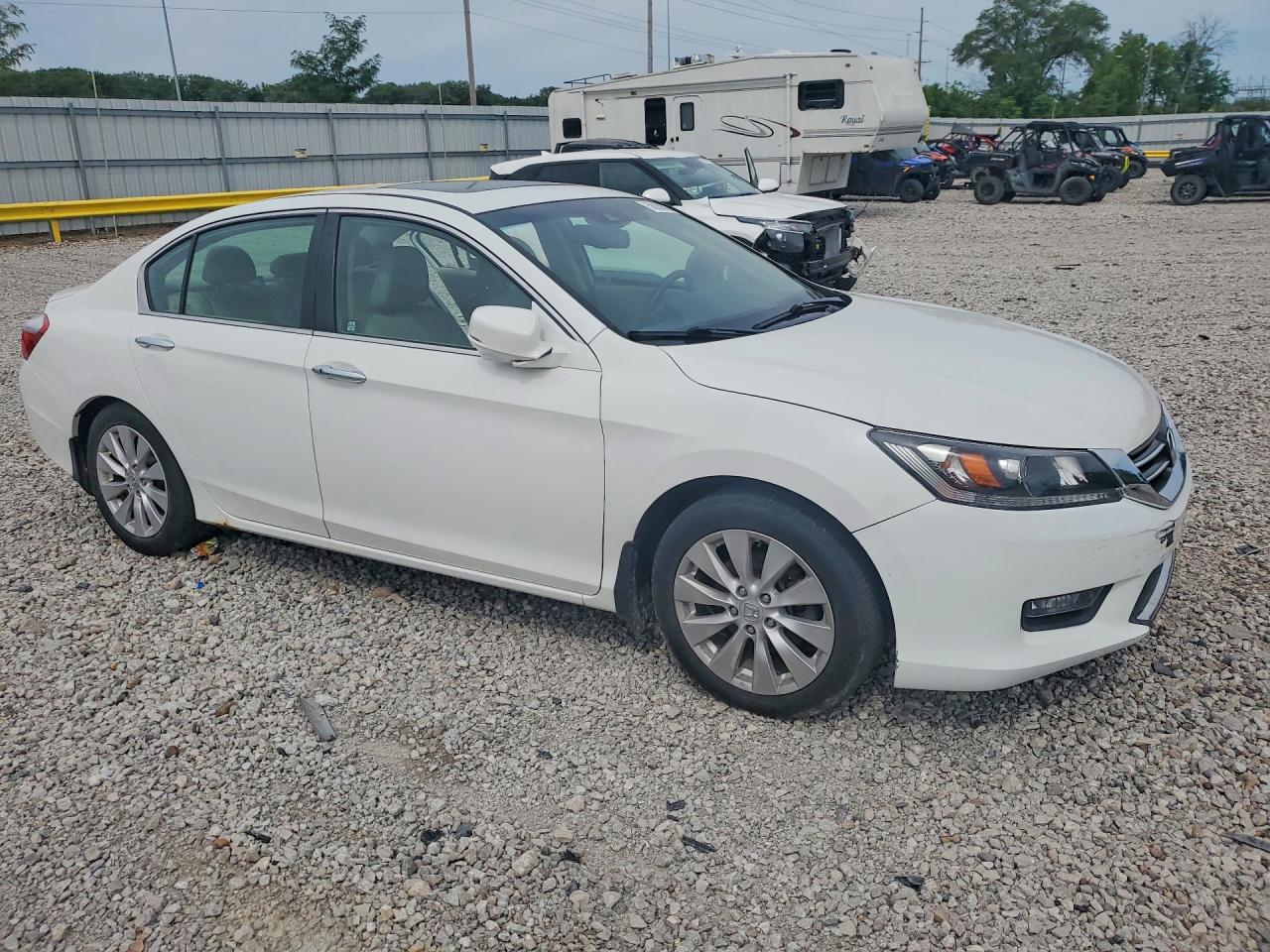 2015 Honda Accord Exl Белый vin: 1HGCR2F8XFA225445