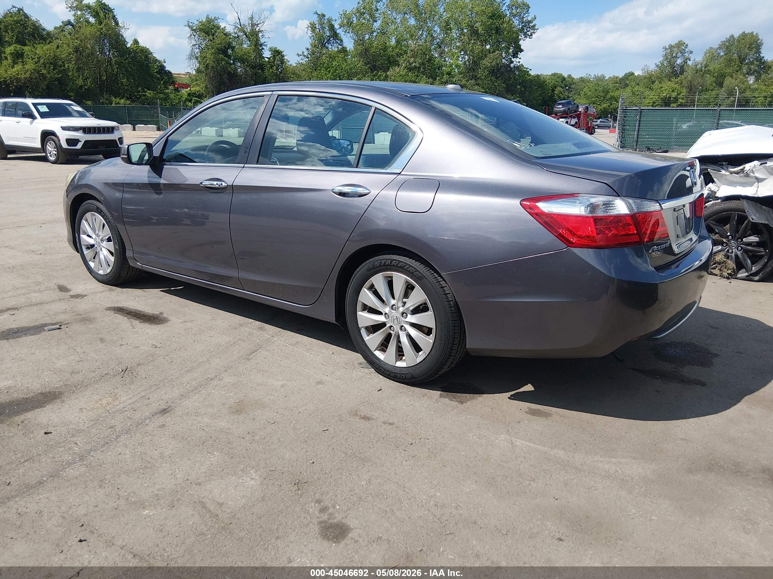 2015 Honda Accord Ex-l Gray vin: 1HGCR2F8XFA269073