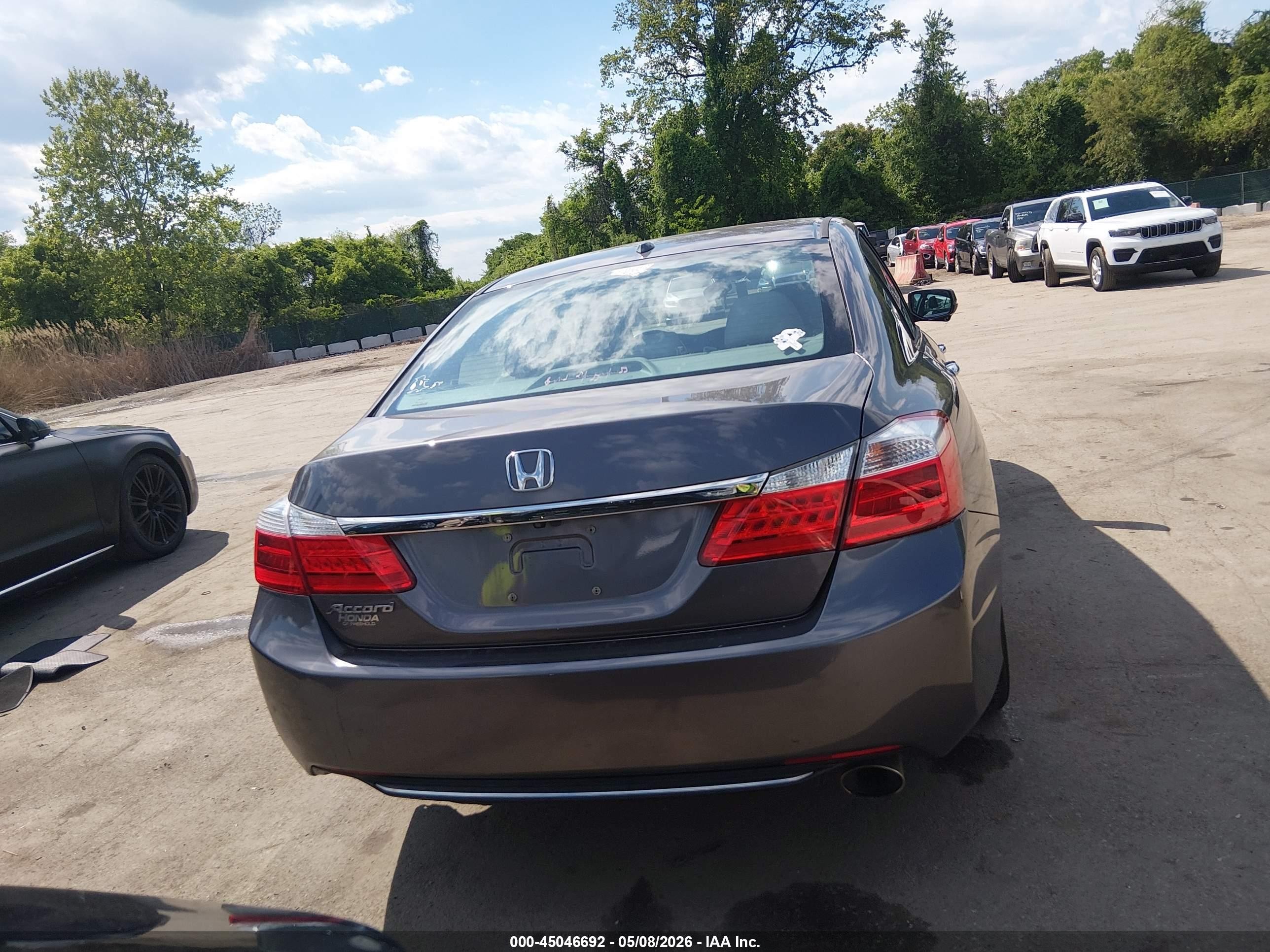 2015 Honda Accord Ex-l Gray vin: 1HGCR2F8XFA269073