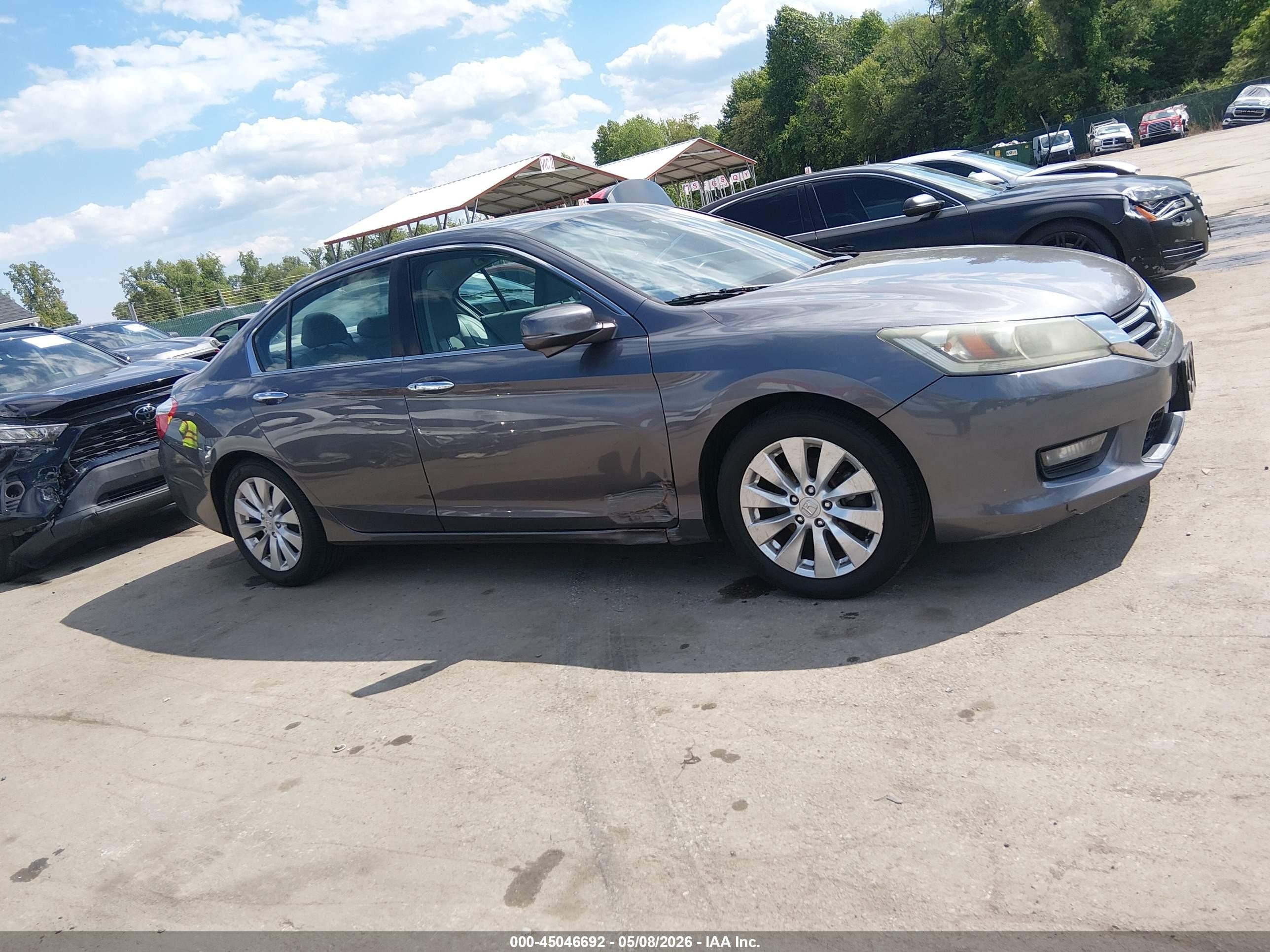 2015 Honda Accord Ex-l Gray vin: 1HGCR2F8XFA269073