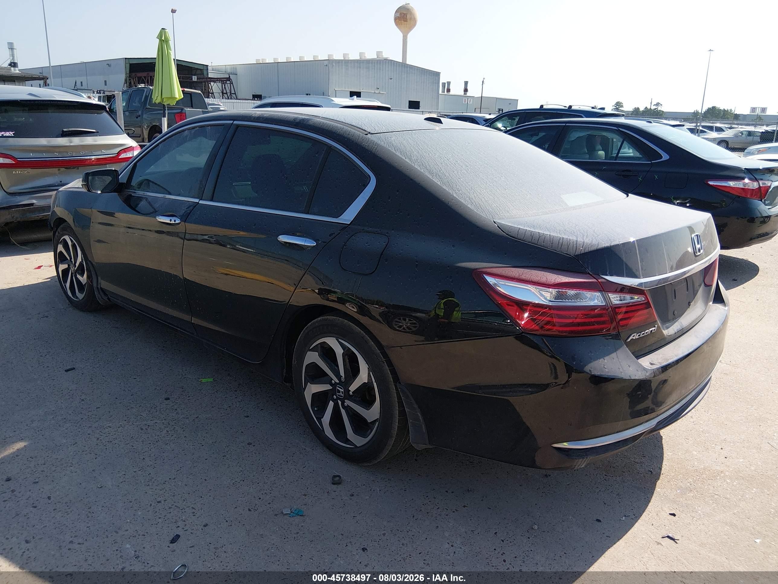 2016 Honda Accord Ex-l Black vin: 1HGCR2F8XGA194456