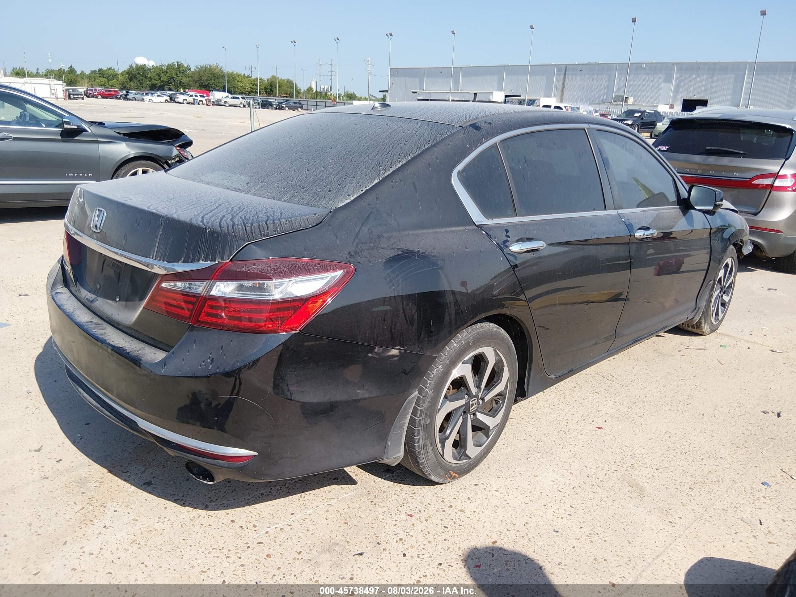 2016 Honda Accord Ex-l Black vin: 1HGCR2F8XGA194456