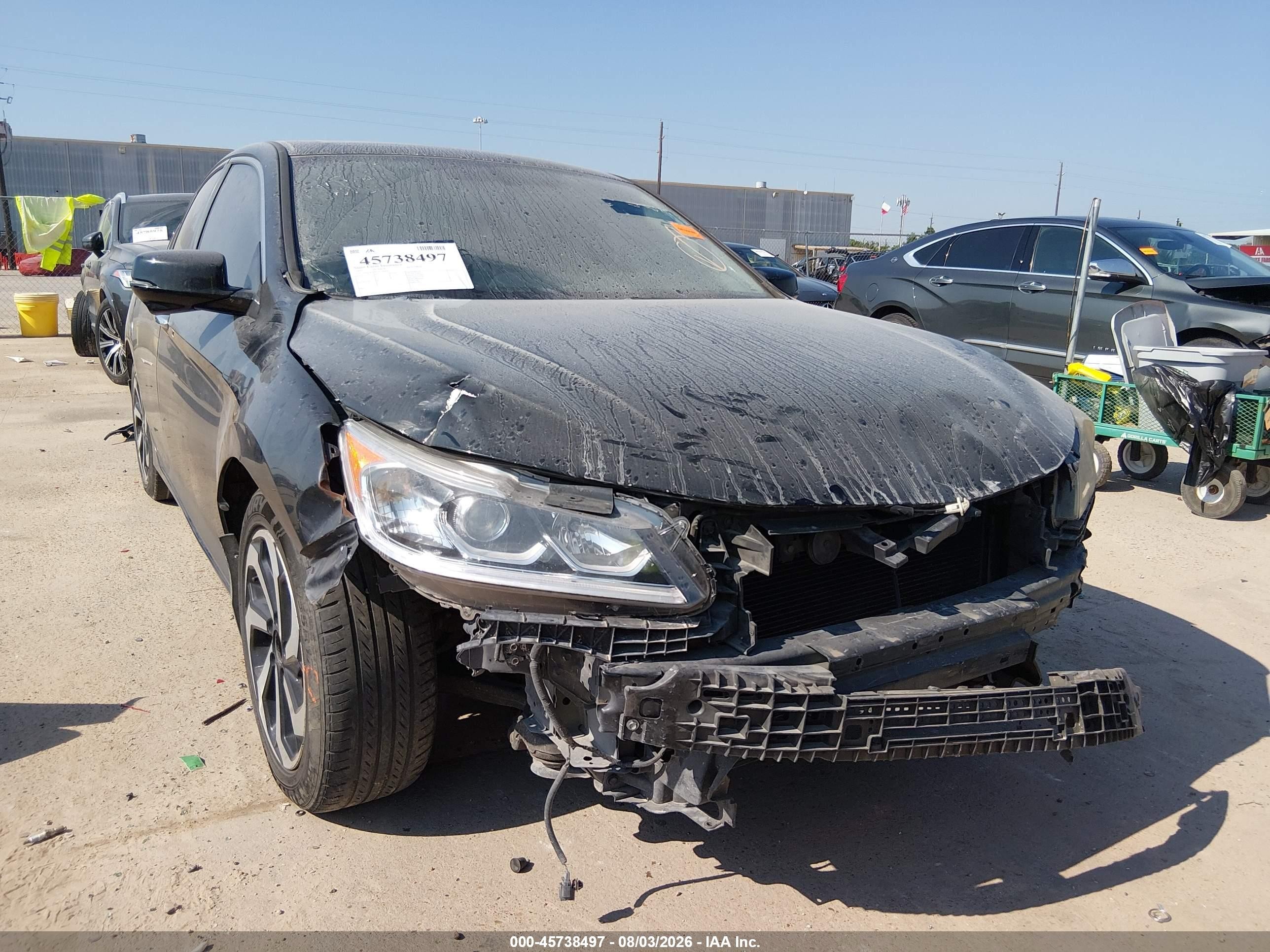 2016 Honda Accord Ex-l Black vin: 1HGCR2F8XGA194456