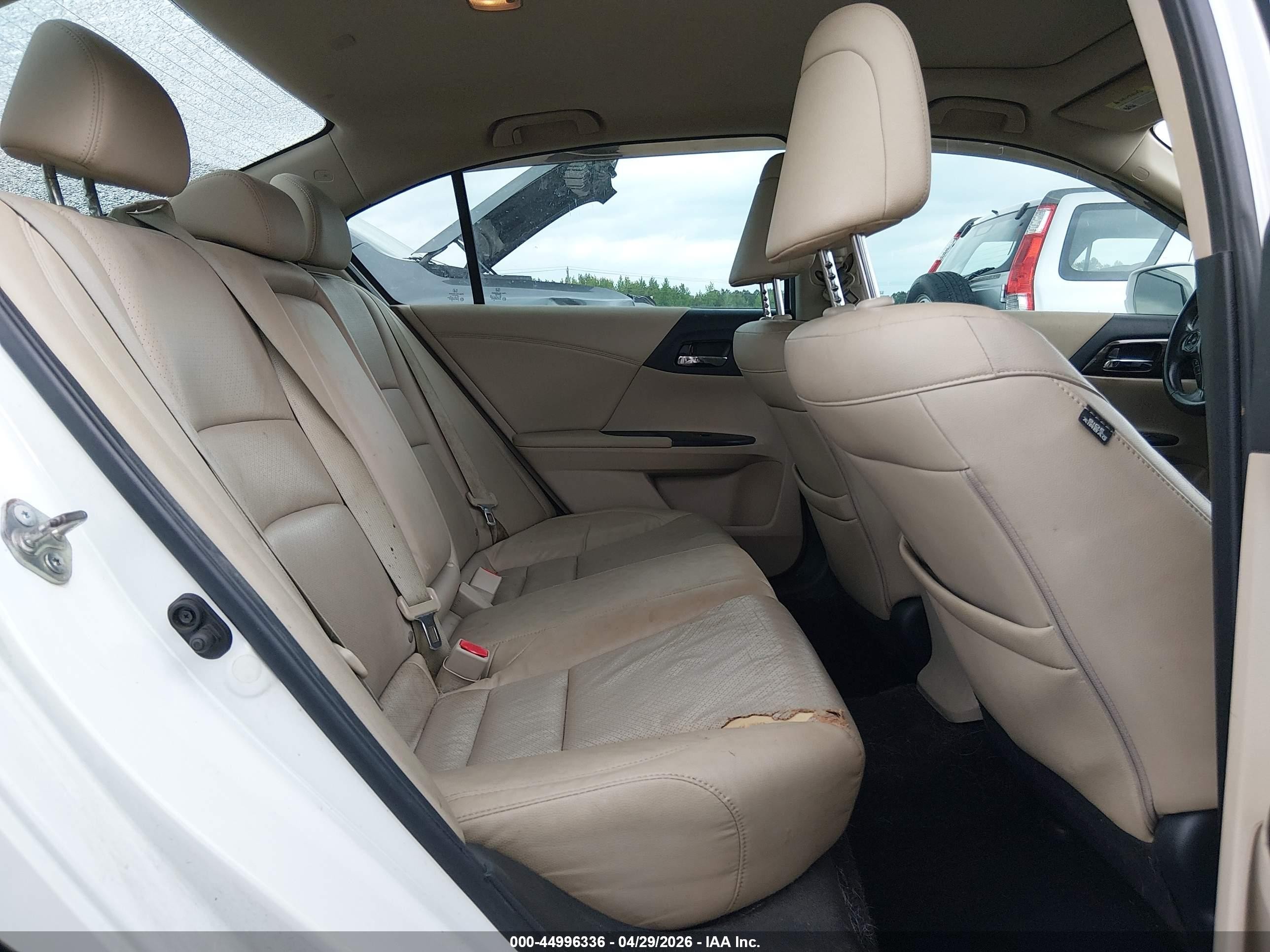 2017 Honda Accord Ex-l Белый vin: 1HGCR2F90HA056824