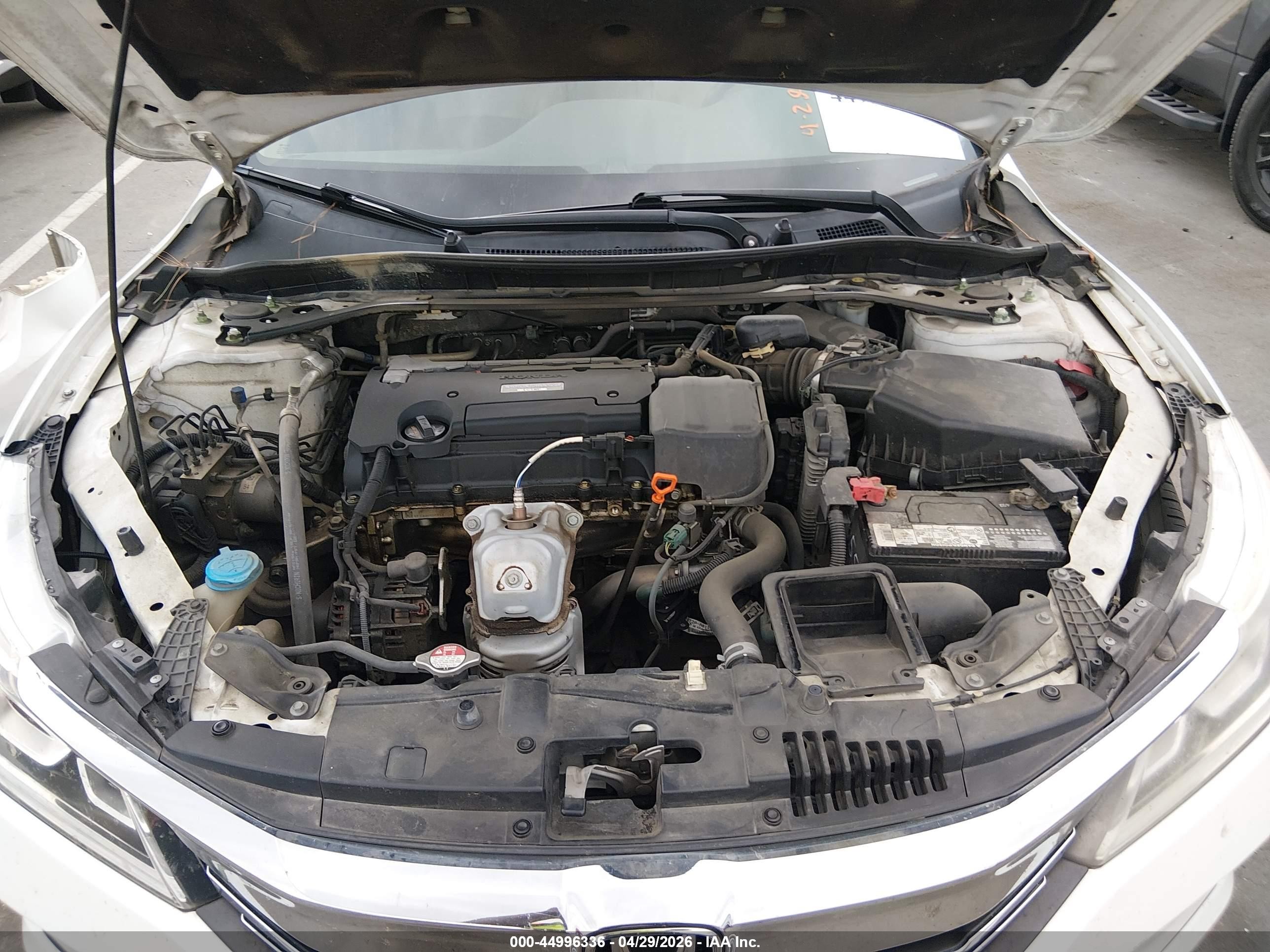 2017 Honda Accord Ex-l Белый vin: 1HGCR2F90HA056824