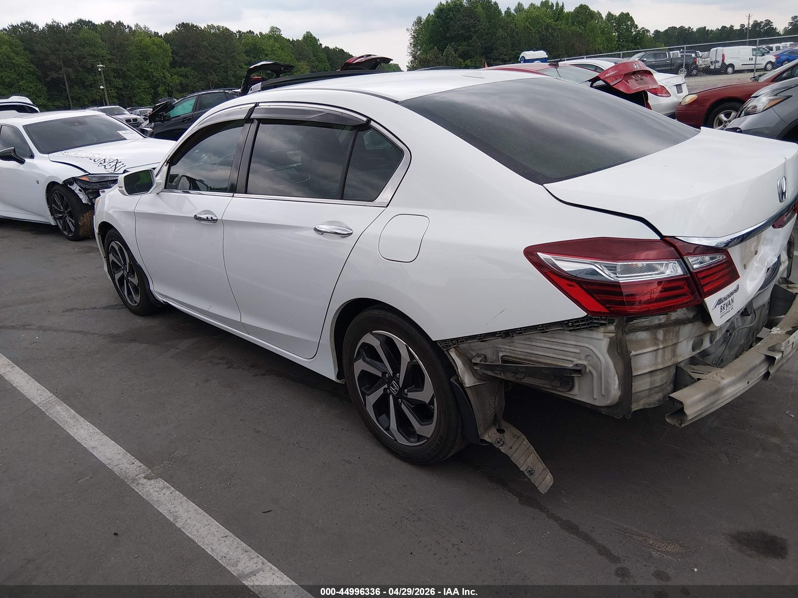 2017 Honda Accord Ex-l Белый vin: 1HGCR2F90HA056824
