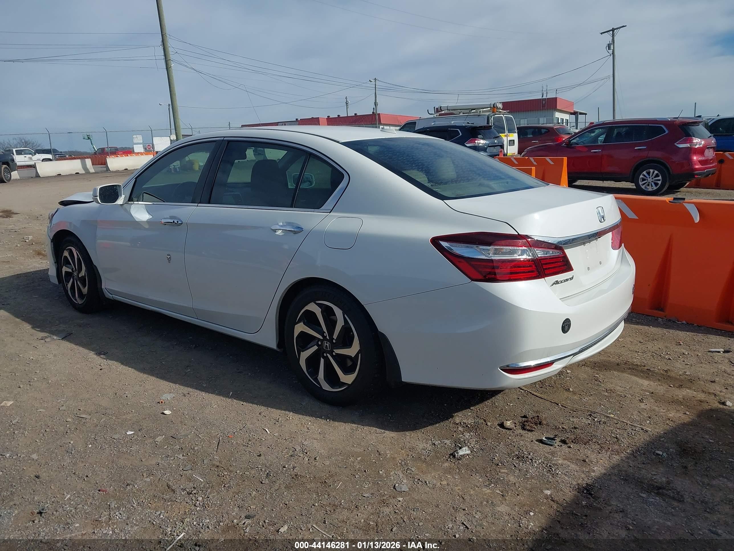 2017 Honda Accord Ex-l Белый vin: 1HGCR2F90HA123650