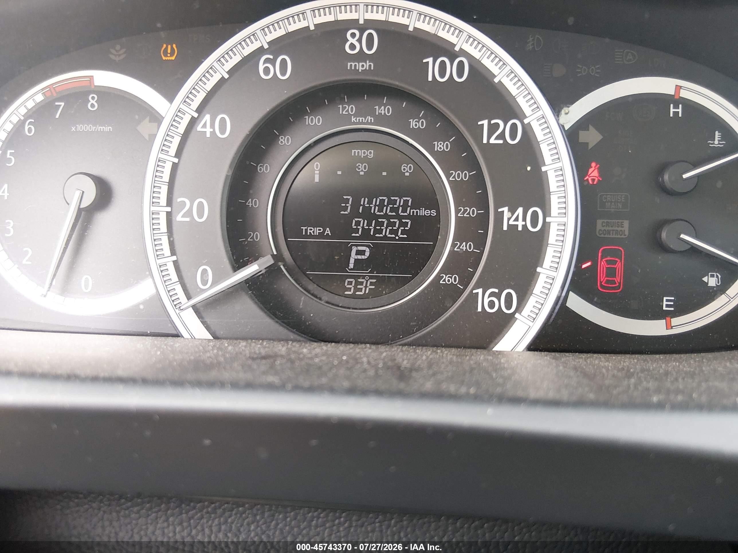 2014 Honda Accord Touring Синий vin: 1HGCR2F93EA242210