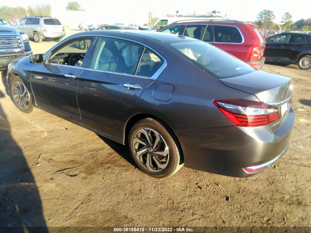 2016 Honda Accord Sedan Ex-l Gray vin: 1HGCR2F93GA225605