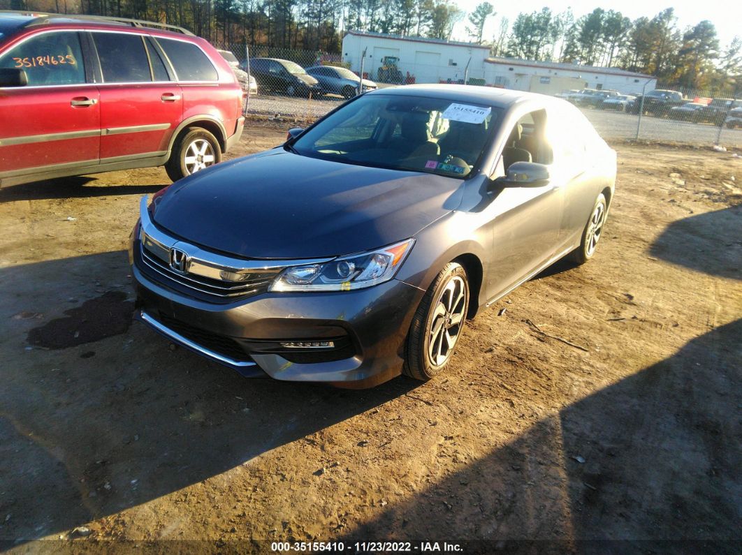 2016 Honda Accord Sedan Ex-l Gray vin: 1HGCR2F93GA225605