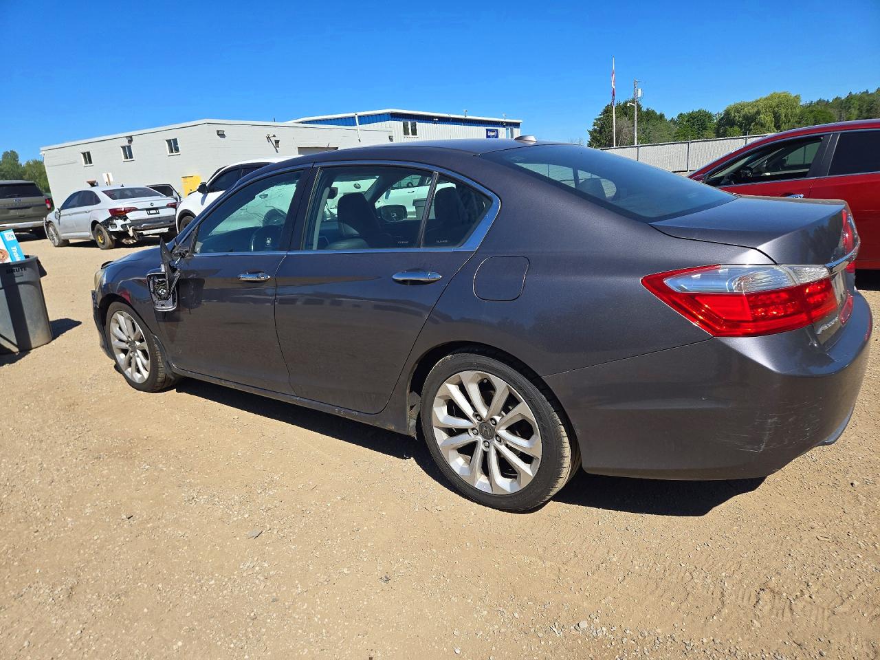 2013 Honda Accord Touring Gray vin: 1HGCR2F96DA800081