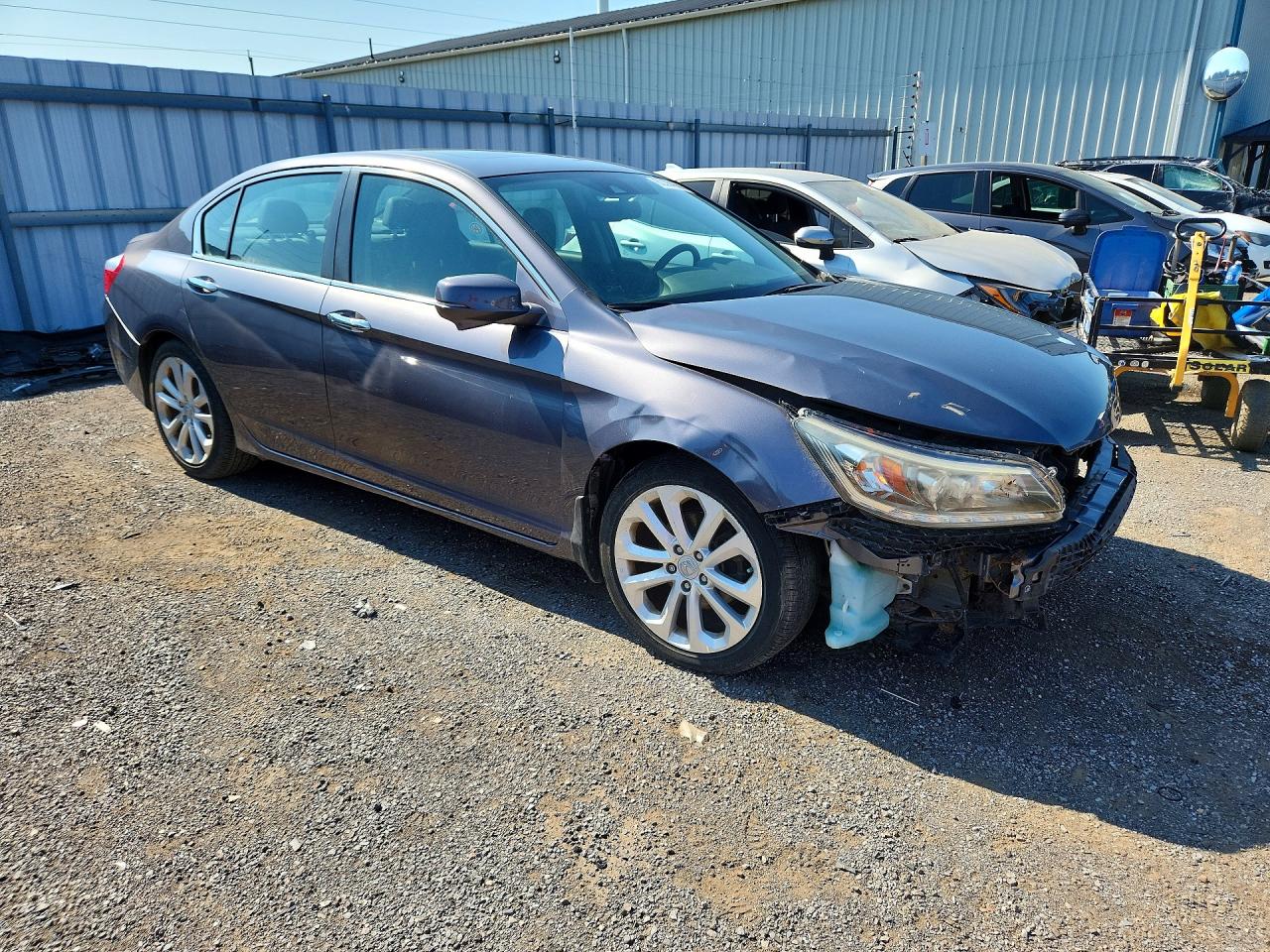 2015 Honda Accord Touring Gray vin: 1HGCR2F96FA808278