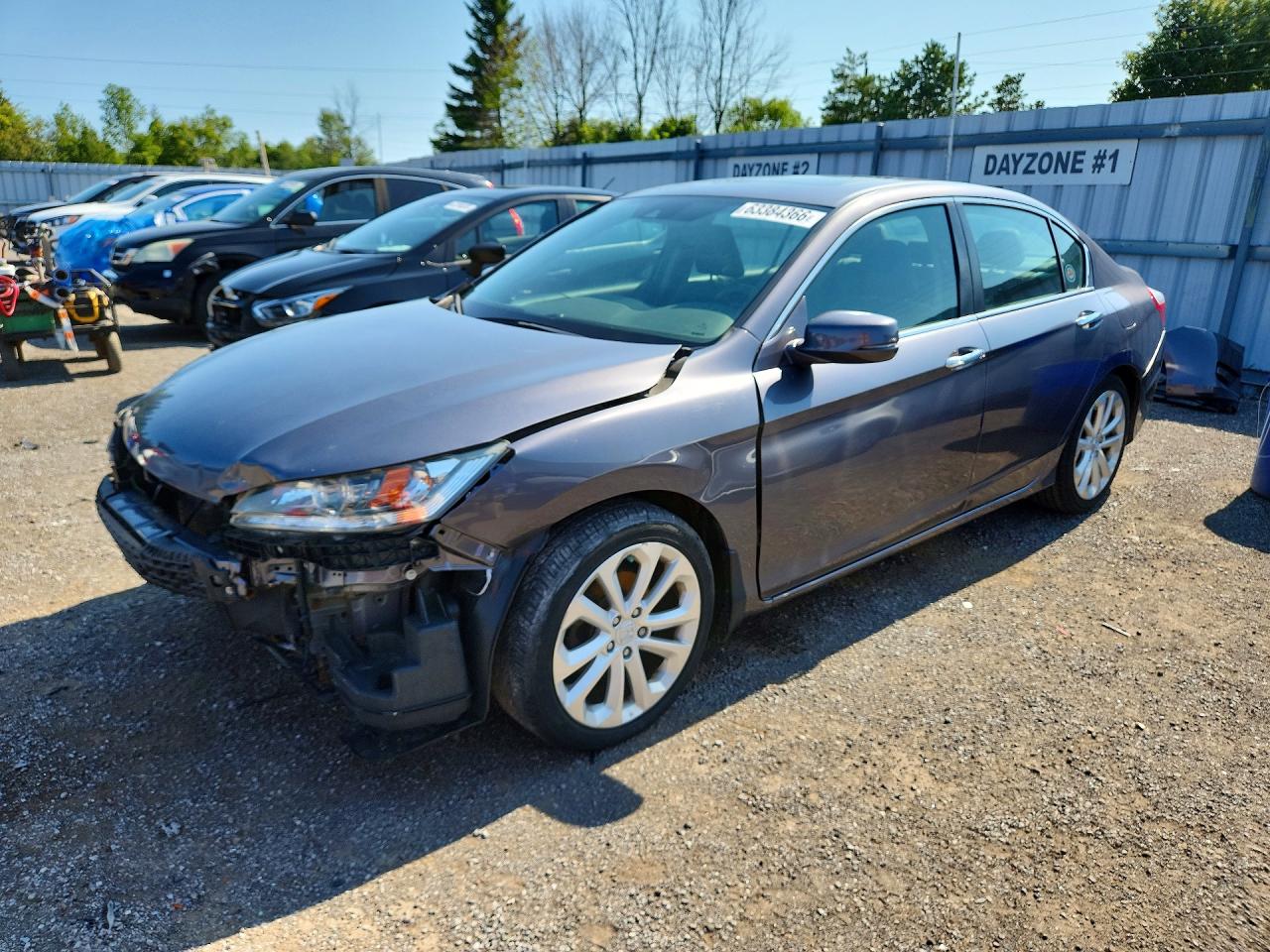 2015 Honda Accord Touring Gray vin: 1HGCR2F96FA808278