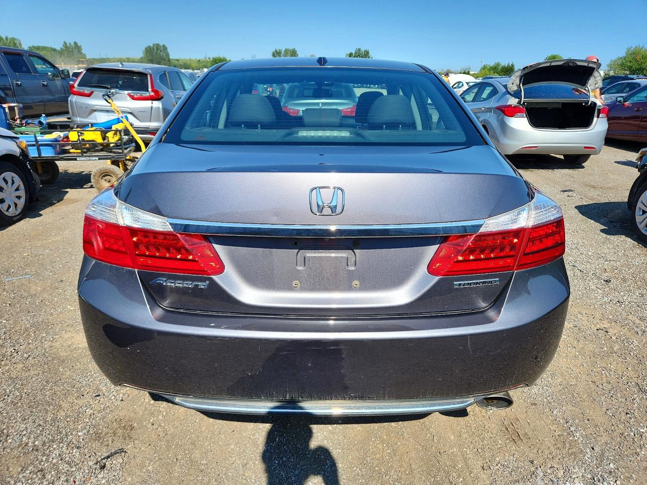2015 Honda Accord Touring Gray vin: 1HGCR2F96FA808278
