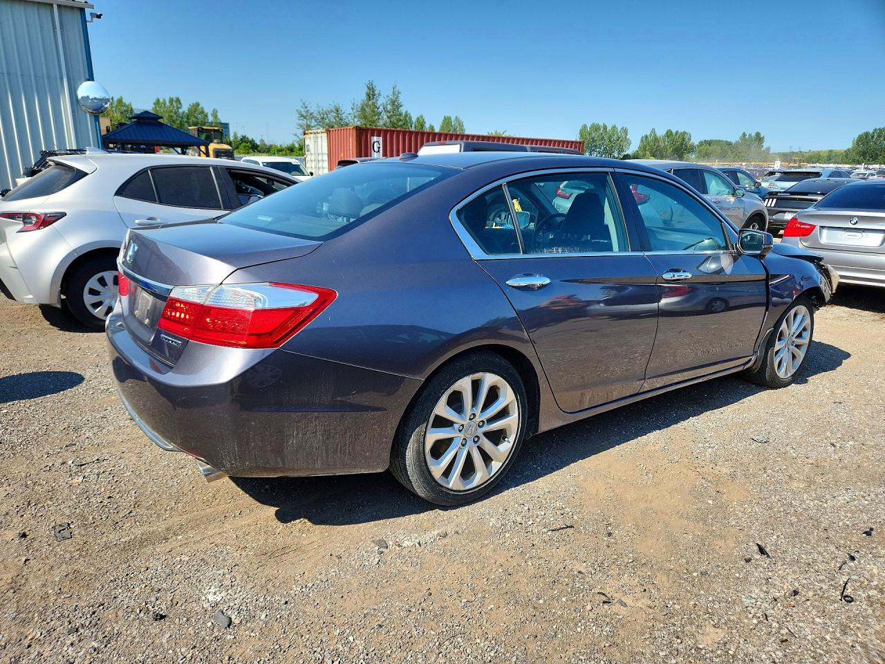 2015 Honda Accord Touring Gray vin: 1HGCR2F96FA808278