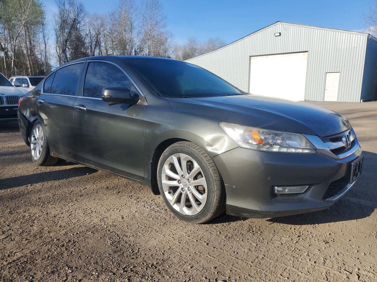 2013 Honda Accord Touring Gray vin: 1HGCR2F97DA804480