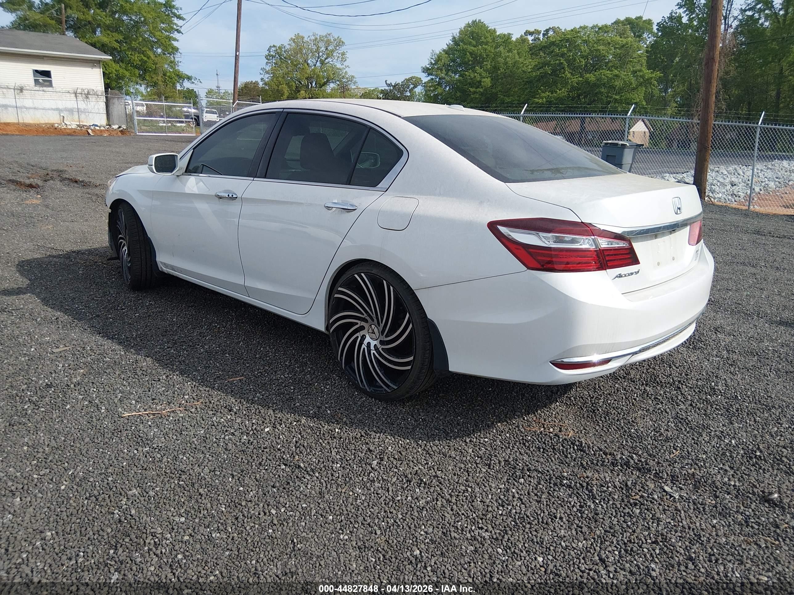 2016 Honda Accord Ex-l White vin: 1HGCR2F97GA235036