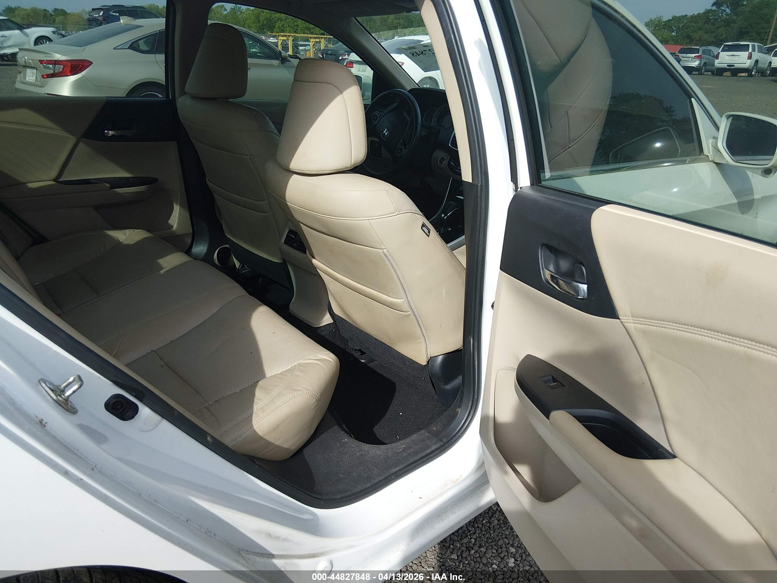2016 Honda Accord Ex-l White vin: 1HGCR2F97GA235036