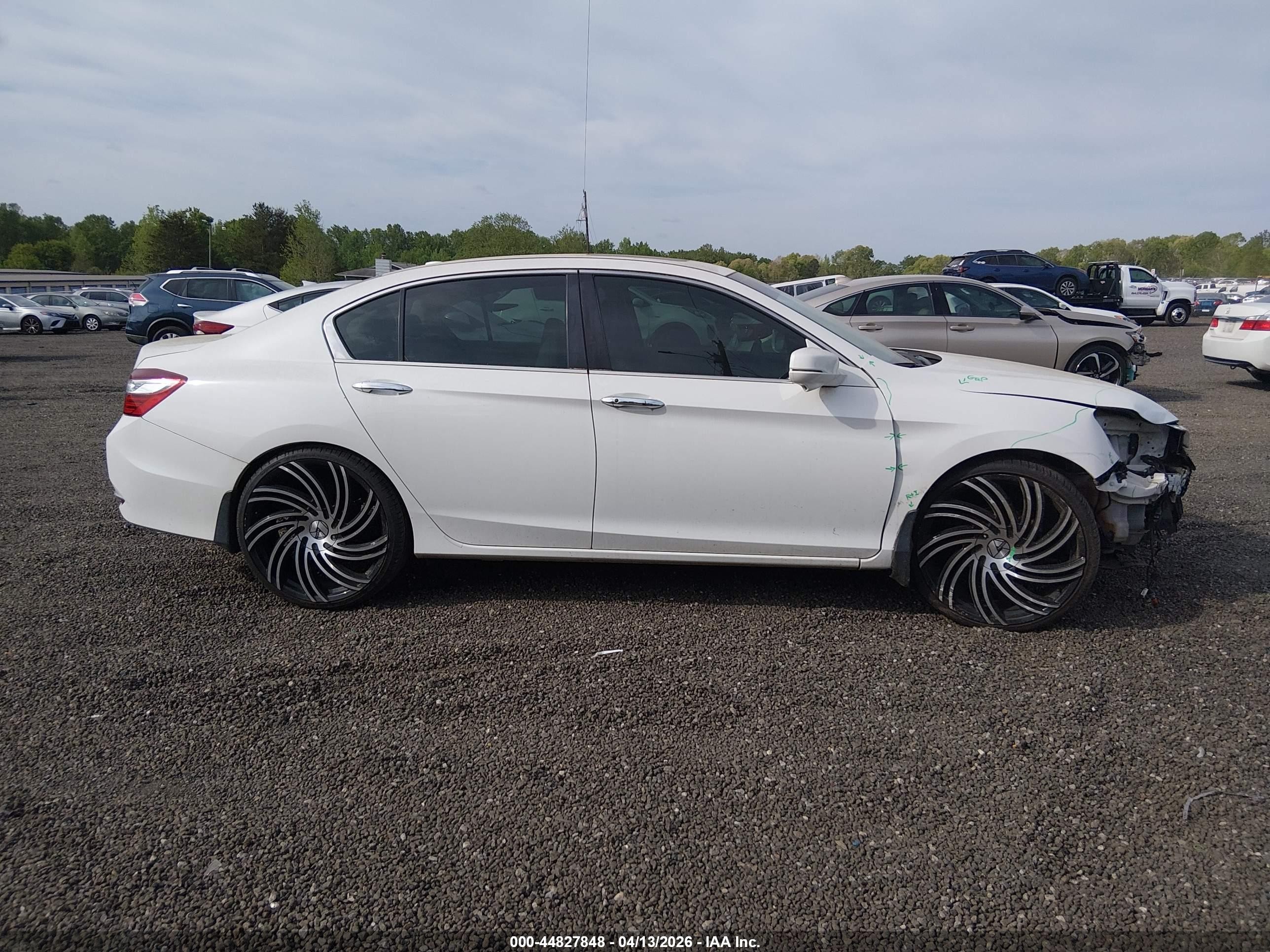 2016 Honda Accord Ex-l White vin: 1HGCR2F97GA235036