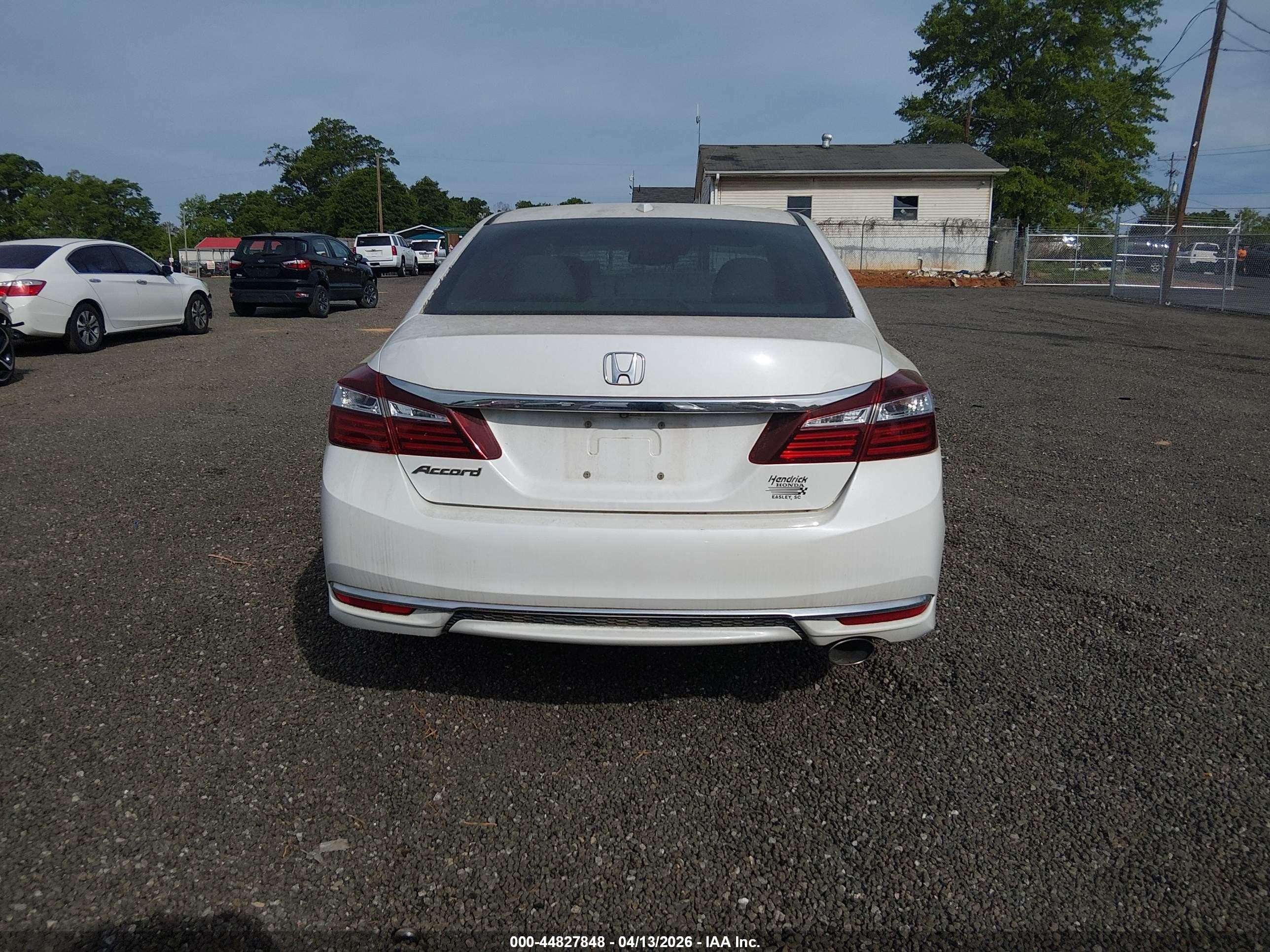 2016 Honda Accord Ex-l White vin: 1HGCR2F97GA235036