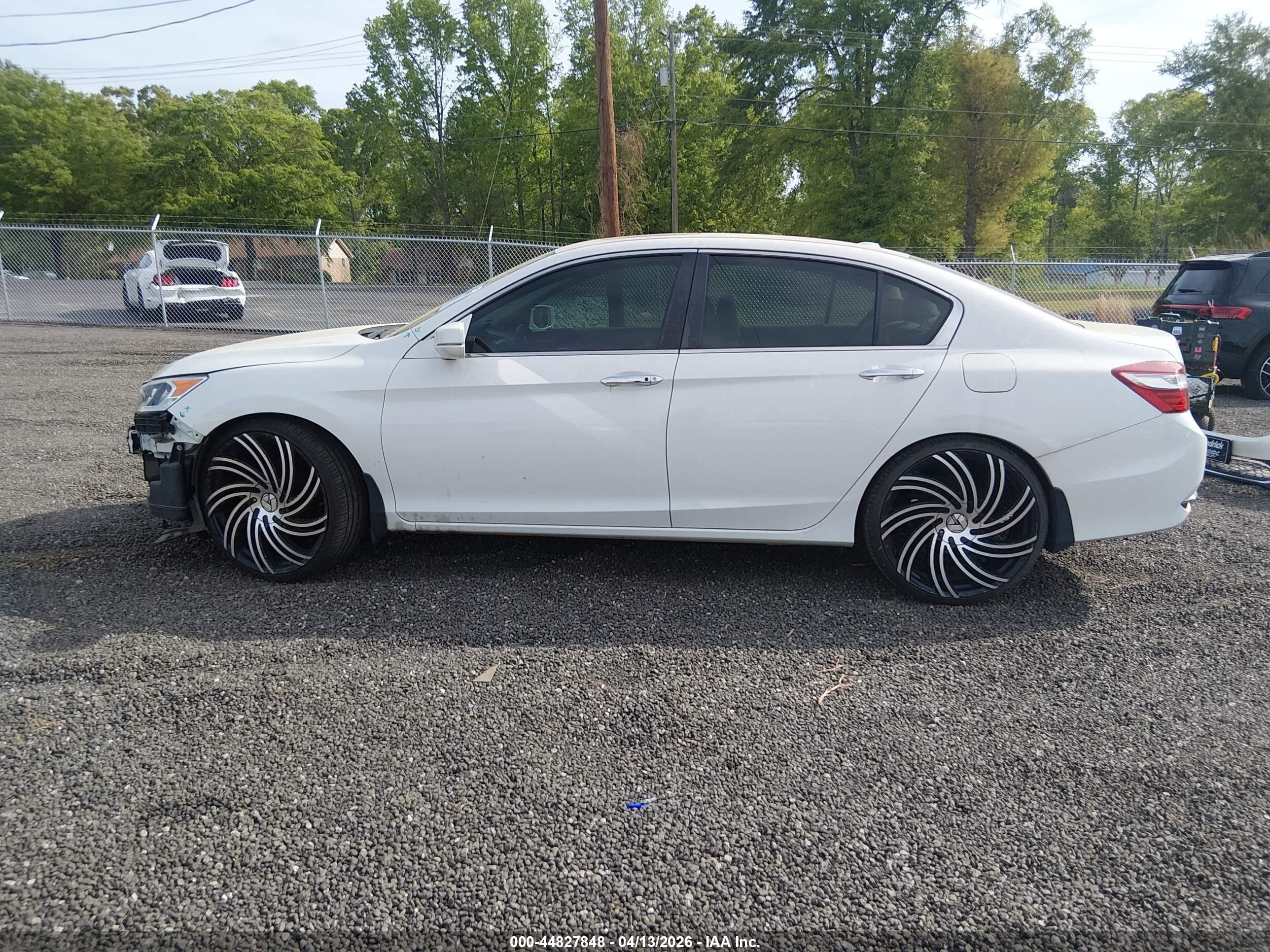 2016 Honda Accord Ex-l White vin: 1HGCR2F97GA235036