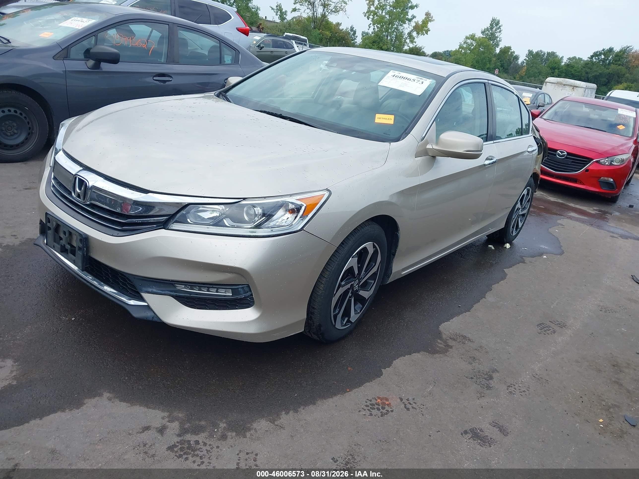 2016 Honda Accord Ex-l Gold vin: 1HGCR2F98GA221758