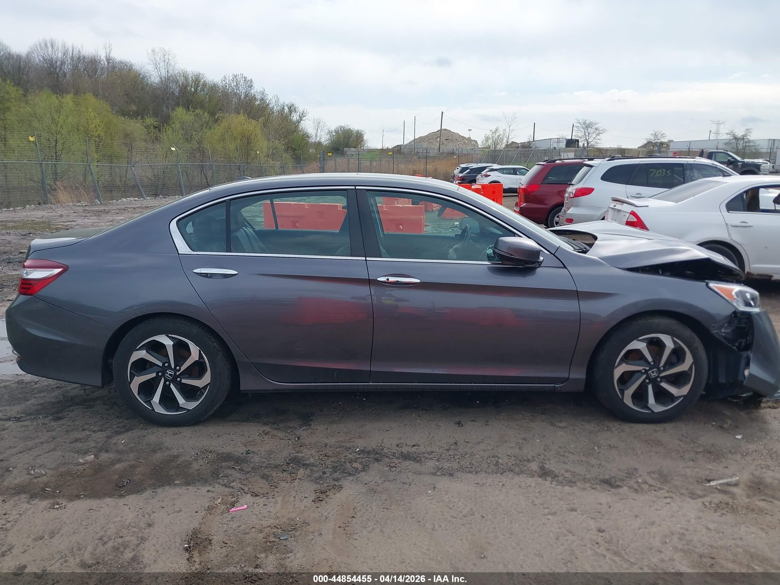 2016 Honda Accord Ex-l Gray vin: 1HGCR2F99GA066783
