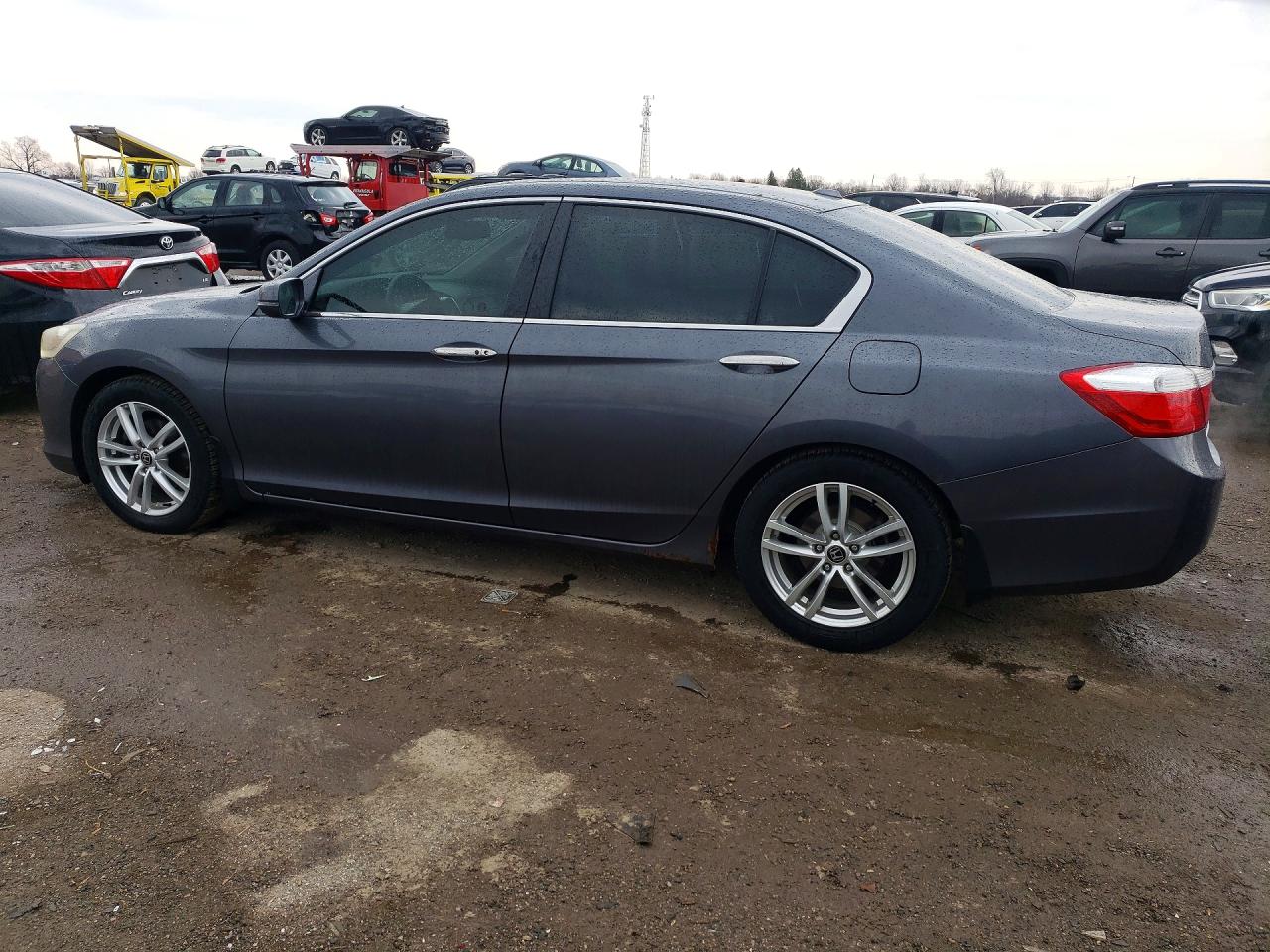 2013 Honda Accord Touring Gray vin: 1HGCR2F9XDA811312