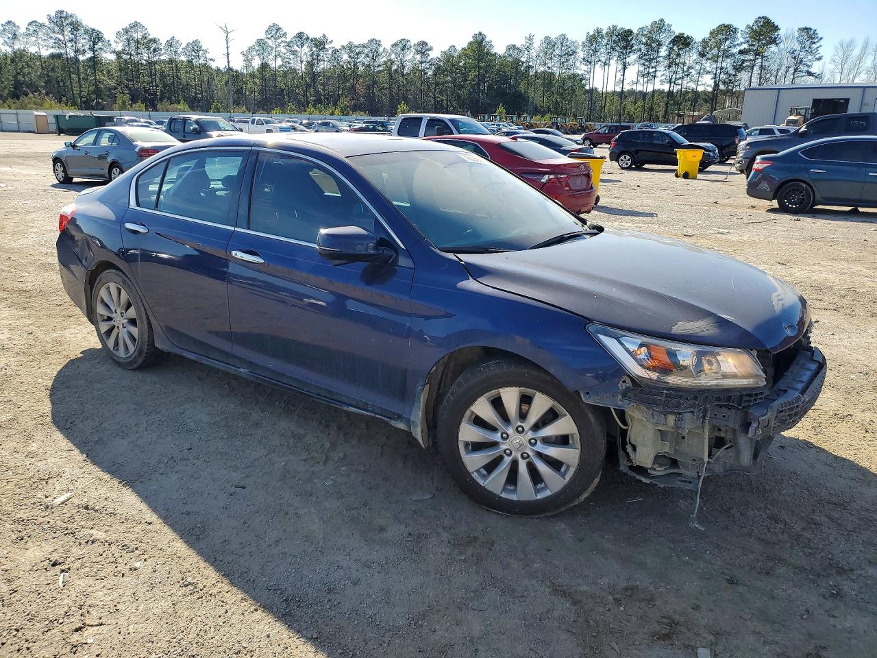 2013 Honda Accord Exl Blue vin: 1HGCR3F80DA002771