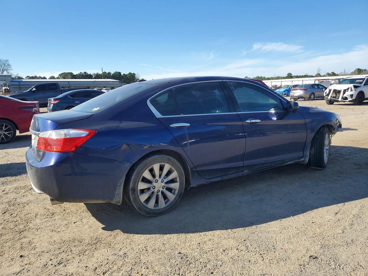 2013 Honda Accord Exl Blue vin: 1HGCR3F80DA002771