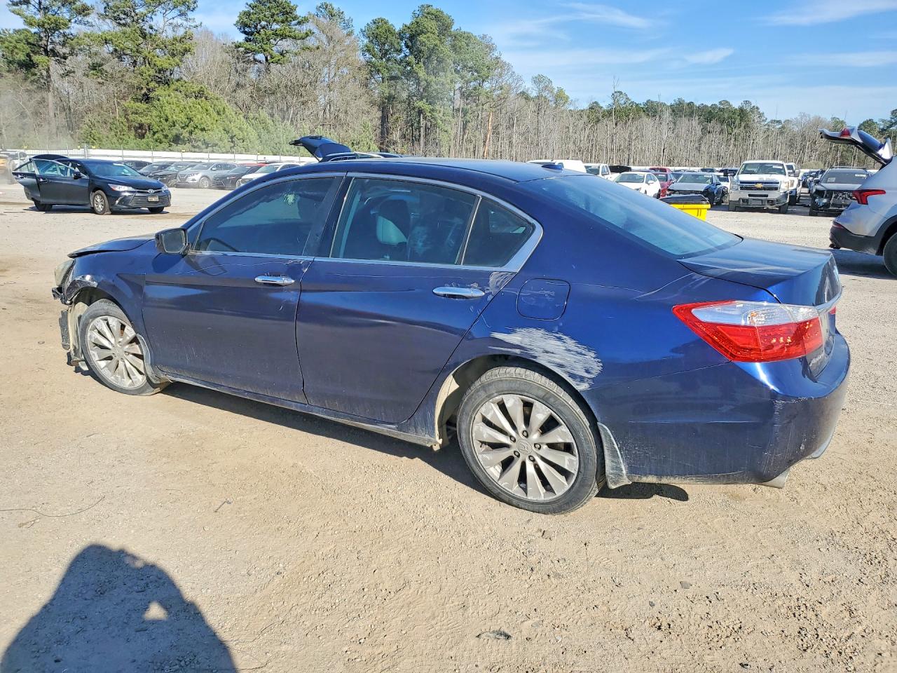 2013 Honda Accord Exl Blue vin: 1HGCR3F80DA002771