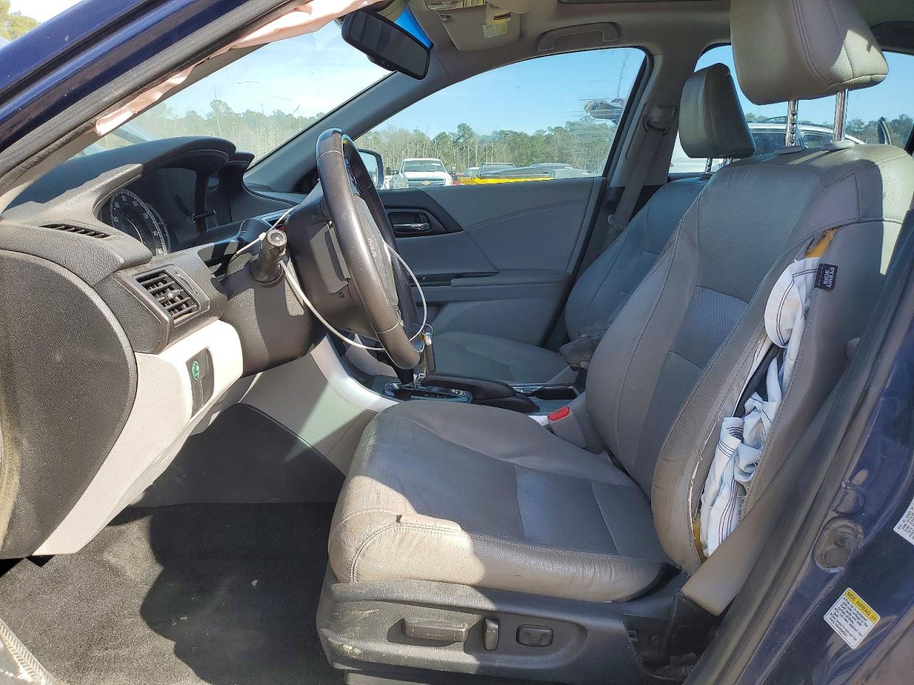 2013 Honda Accord Exl Blue vin: 1HGCR3F80DA002771
