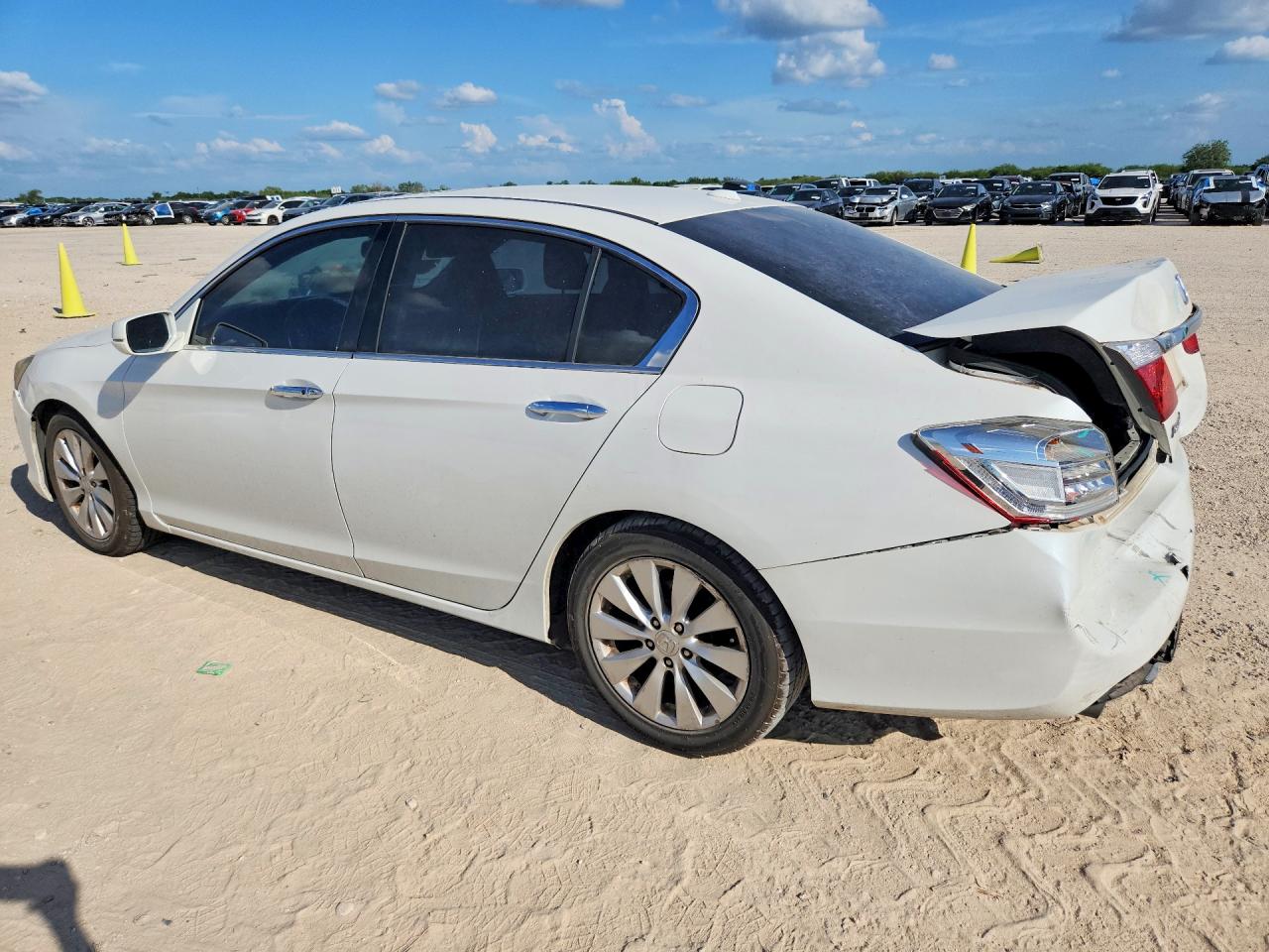 2013 Honda Accord Exl Белый vin: 1HGCR3F80DA004889