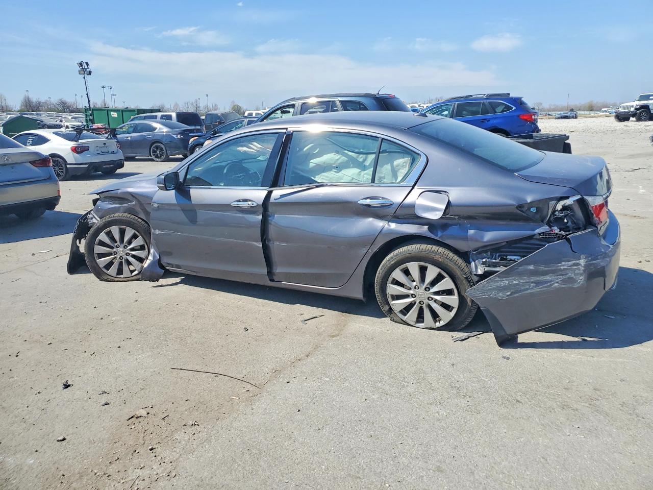 2013 Honda Accord Exl Серый vin: 1HGCR3F80DA005721