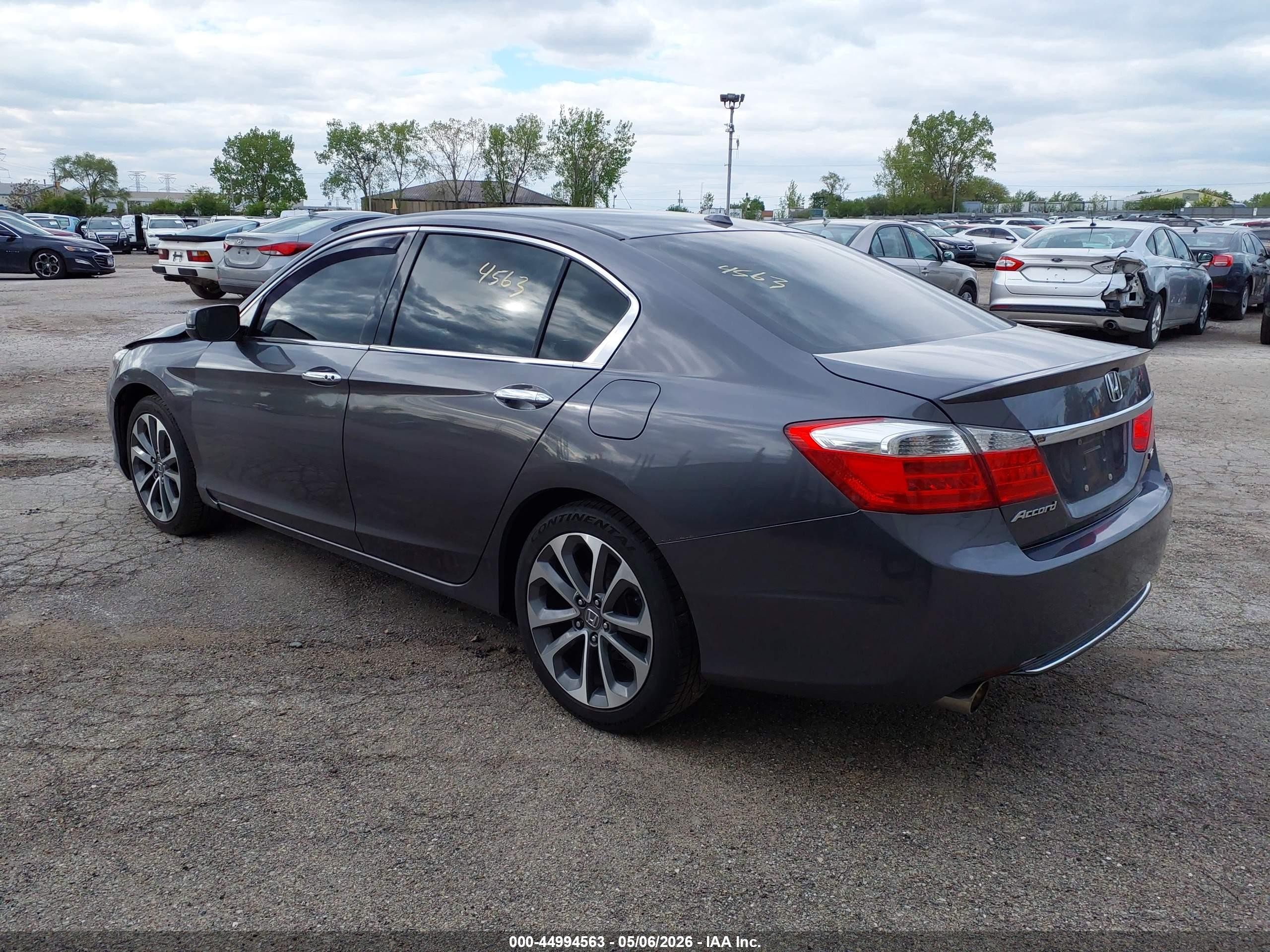 2013 Honda Accord Ex-l V-6 Gray vin: 1HGCR3F80DA006903