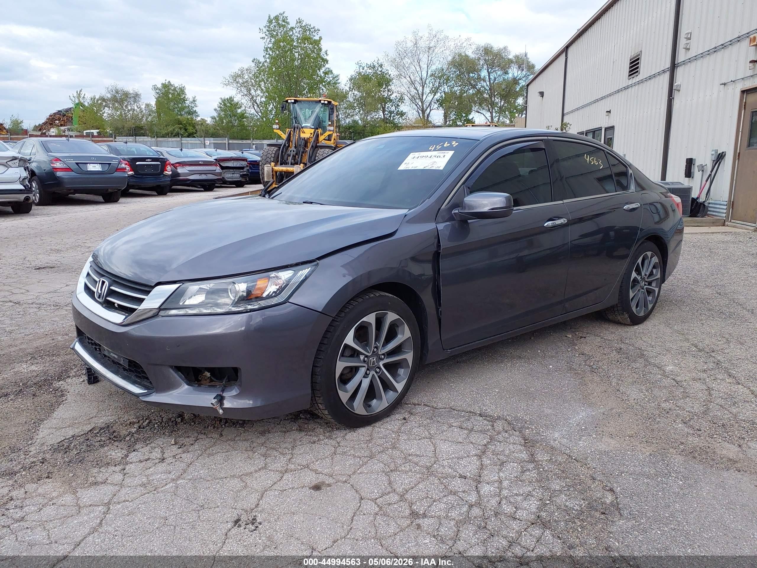2013 Honda Accord Ex-l V-6 Gray vin: 1HGCR3F80DA006903