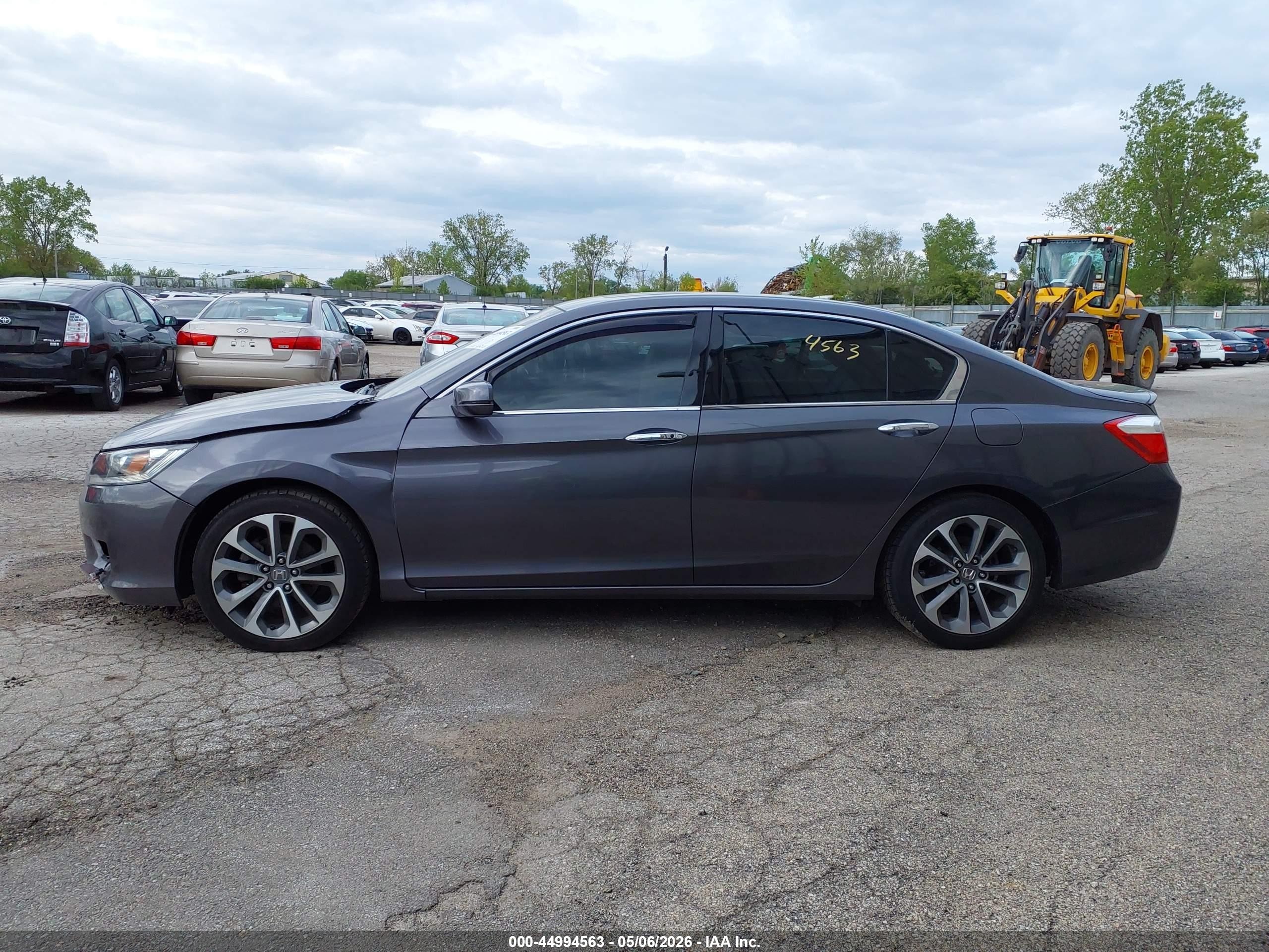 2013 Honda Accord Ex-l V-6 Gray vin: 1HGCR3F80DA006903