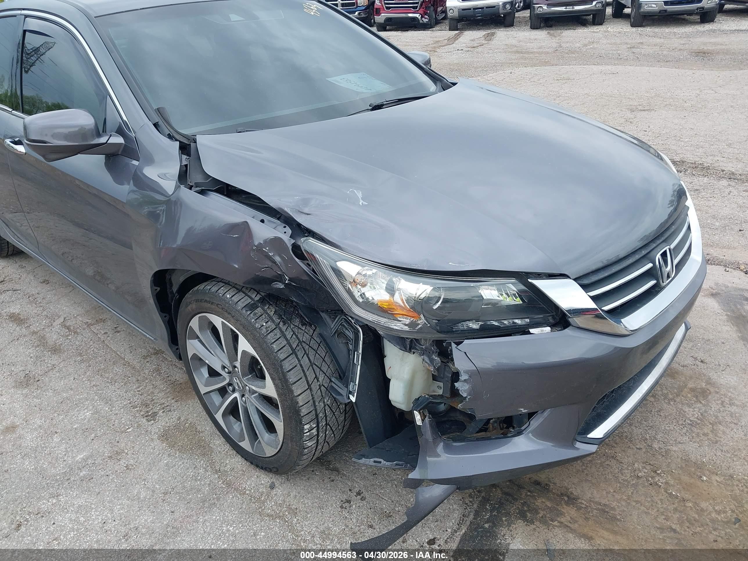 2013 Honda Accord Ex-l V-6 Gray vin: 1HGCR3F80DA006903