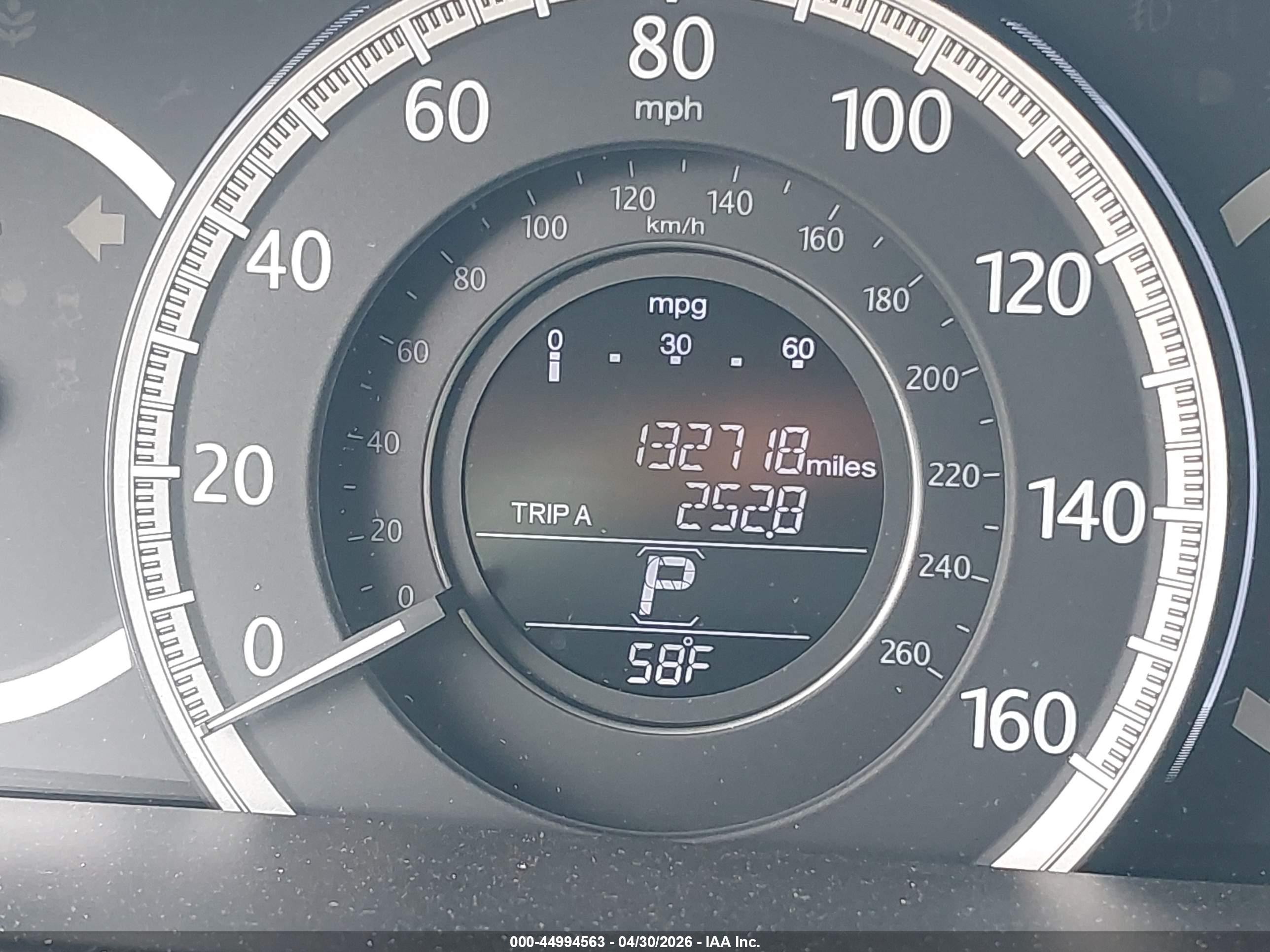 2013 Honda Accord Ex-l V-6 Gray vin: 1HGCR3F80DA006903