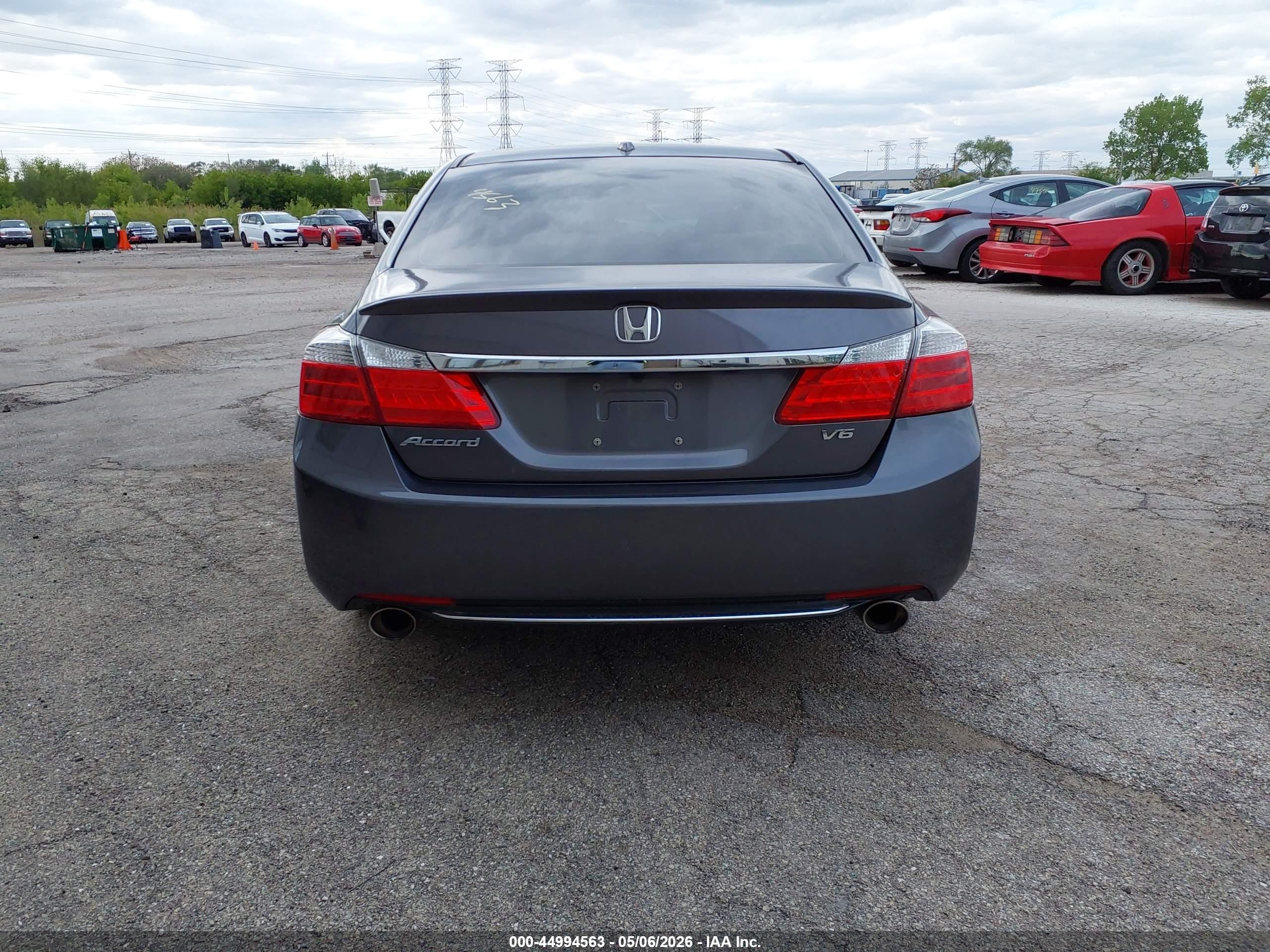 2013 Honda Accord Ex-l V-6 Gray vin: 1HGCR3F80DA006903