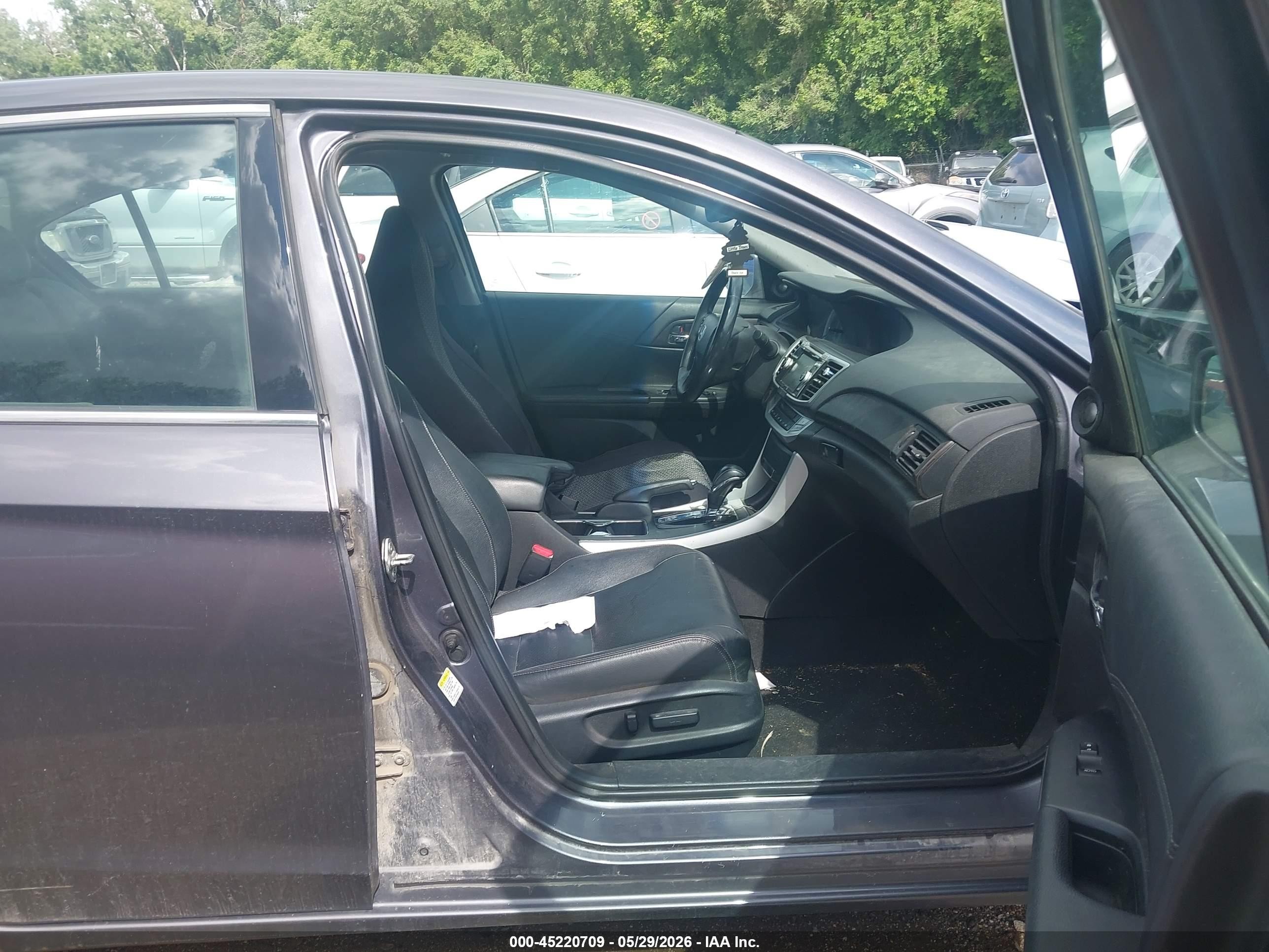 2013 Honda Accord Ex-l V-6 Gray vin: 1HGCR3F80DA007906