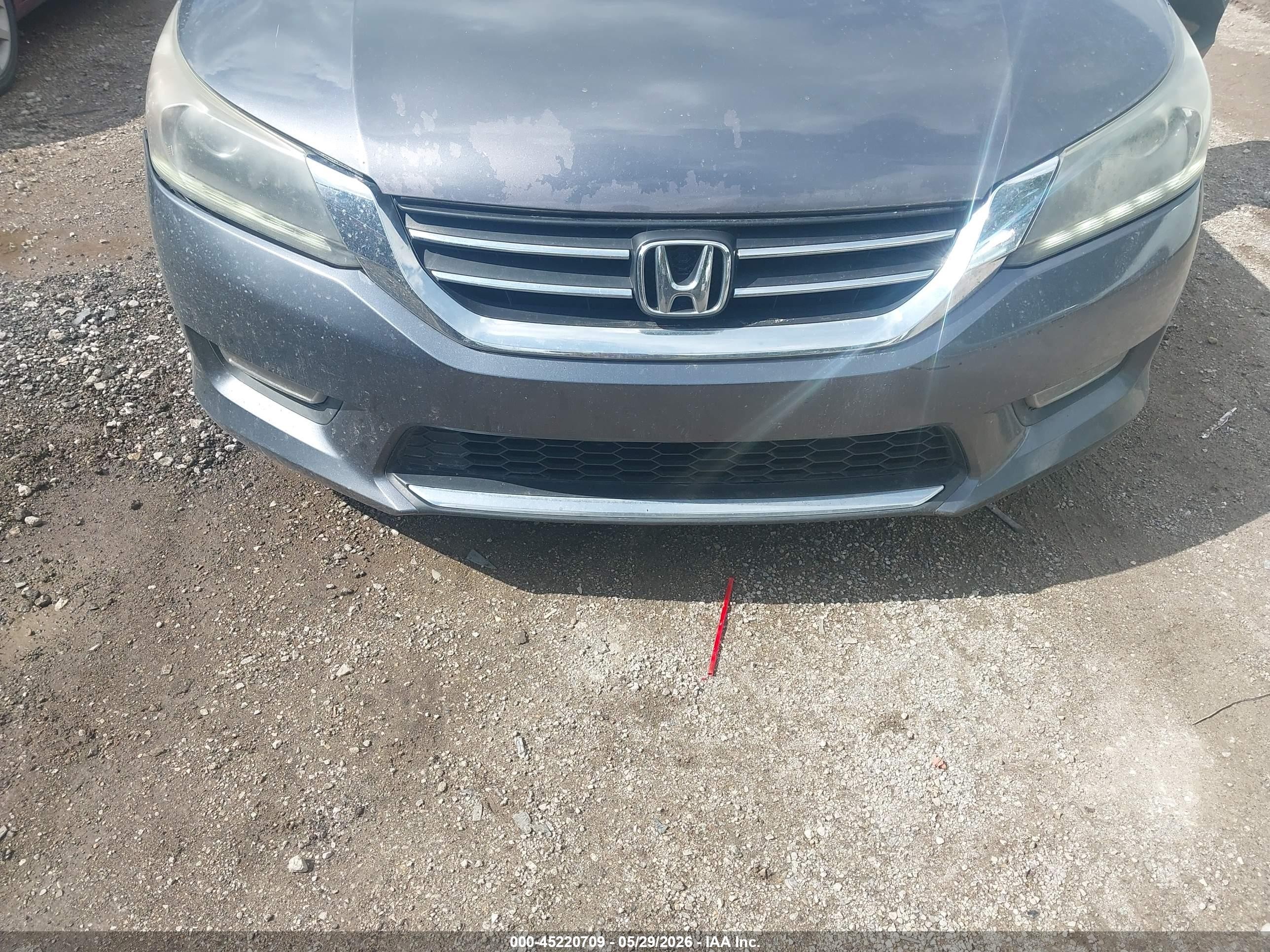 2013 Honda Accord Ex-l V-6 Gray vin: 1HGCR3F80DA007906