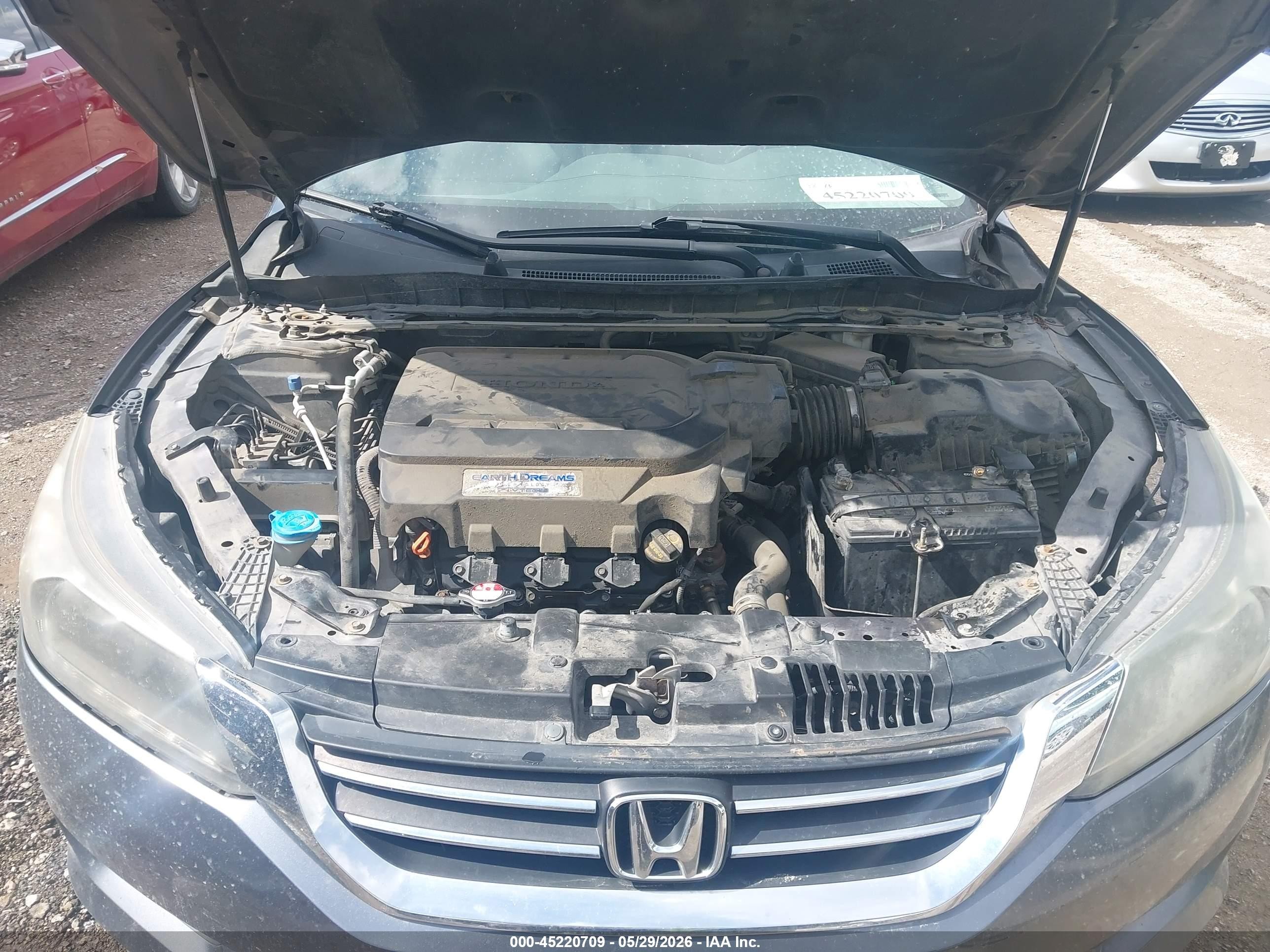 2013 Honda Accord Ex-l V-6 Gray vin: 1HGCR3F80DA007906