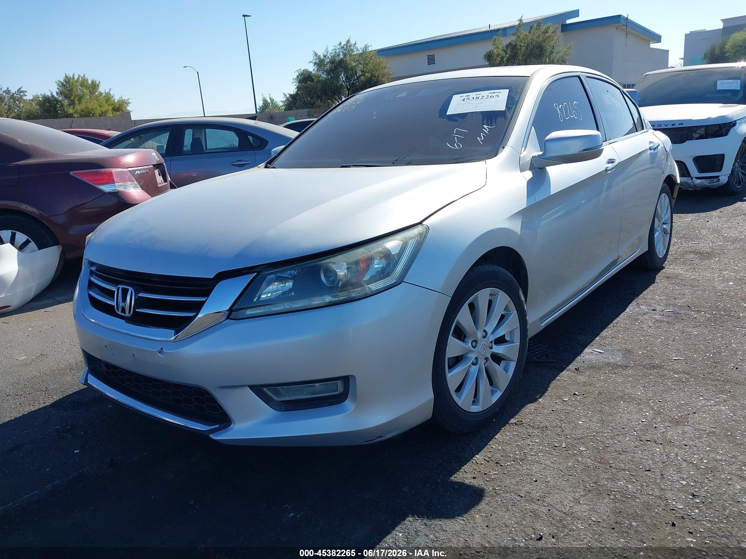 2013 Honda Accord Ex-l V-6 Silver vin: 1HGCR3F80DA010207