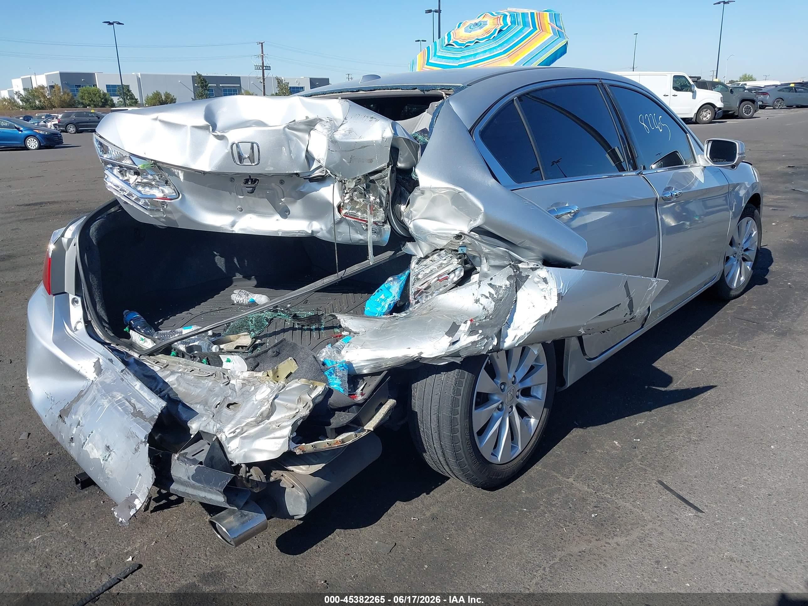 2013 Honda Accord Ex-l V-6 Silver vin: 1HGCR3F80DA010207
