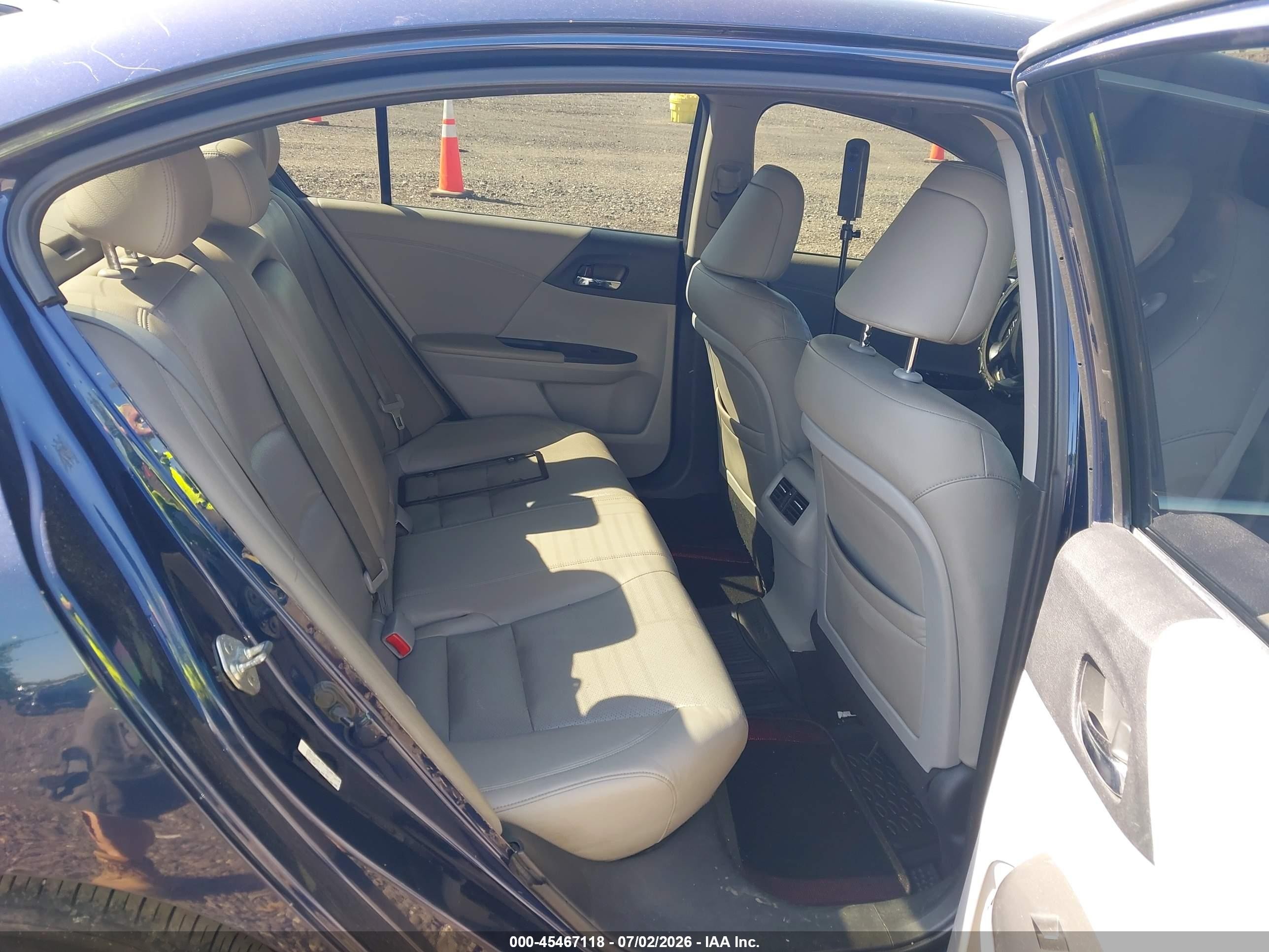2013 Honda Accord Ex-l V-6 Blue vin: 1HGCR3F80DA012006